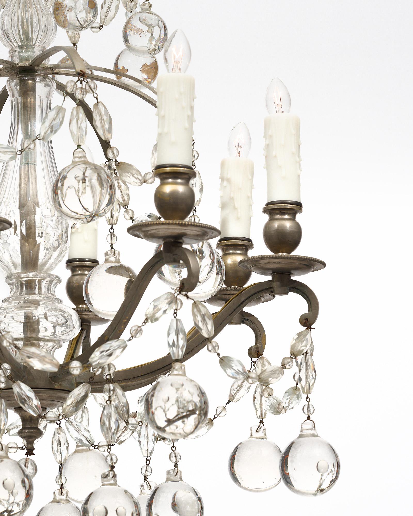 French Antique Baccarat Chandelier 2