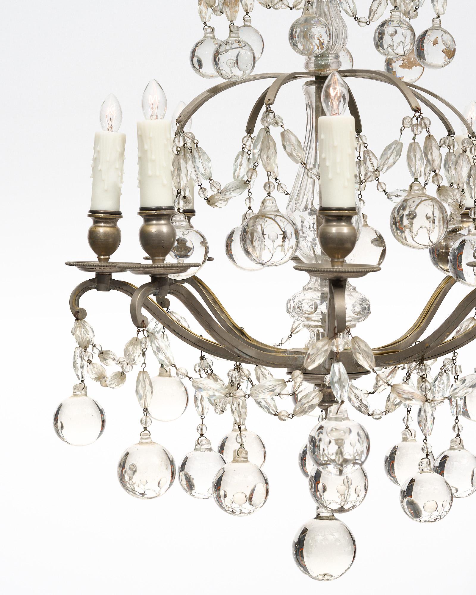 French Antique Baccarat Chandelier 3