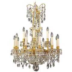 French Antique Baccarat Chandelier