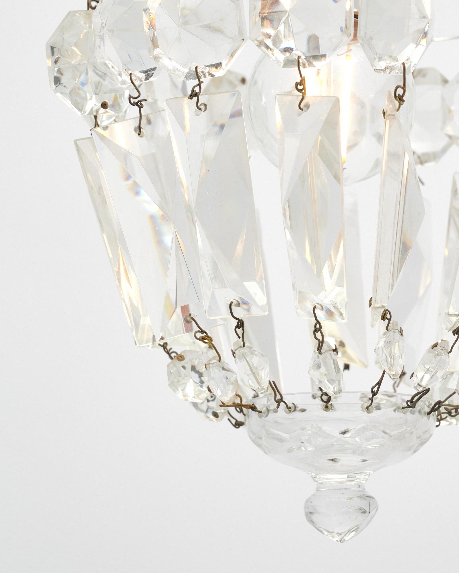 French Antique Baccarat Pendants In Good Condition For Sale In Austin, TX