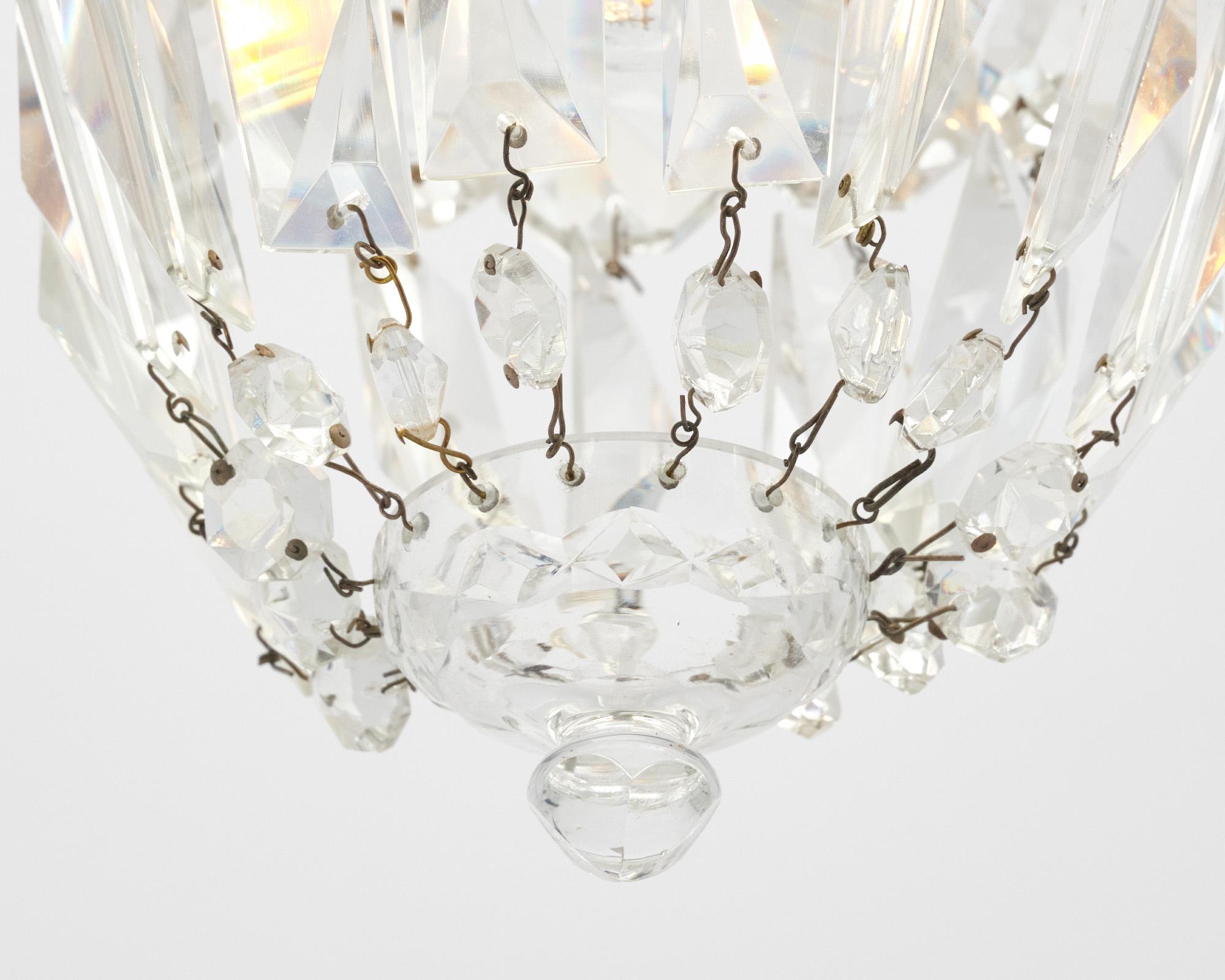 Mid-20th Century French Antique Baccarat Pendants For Sale