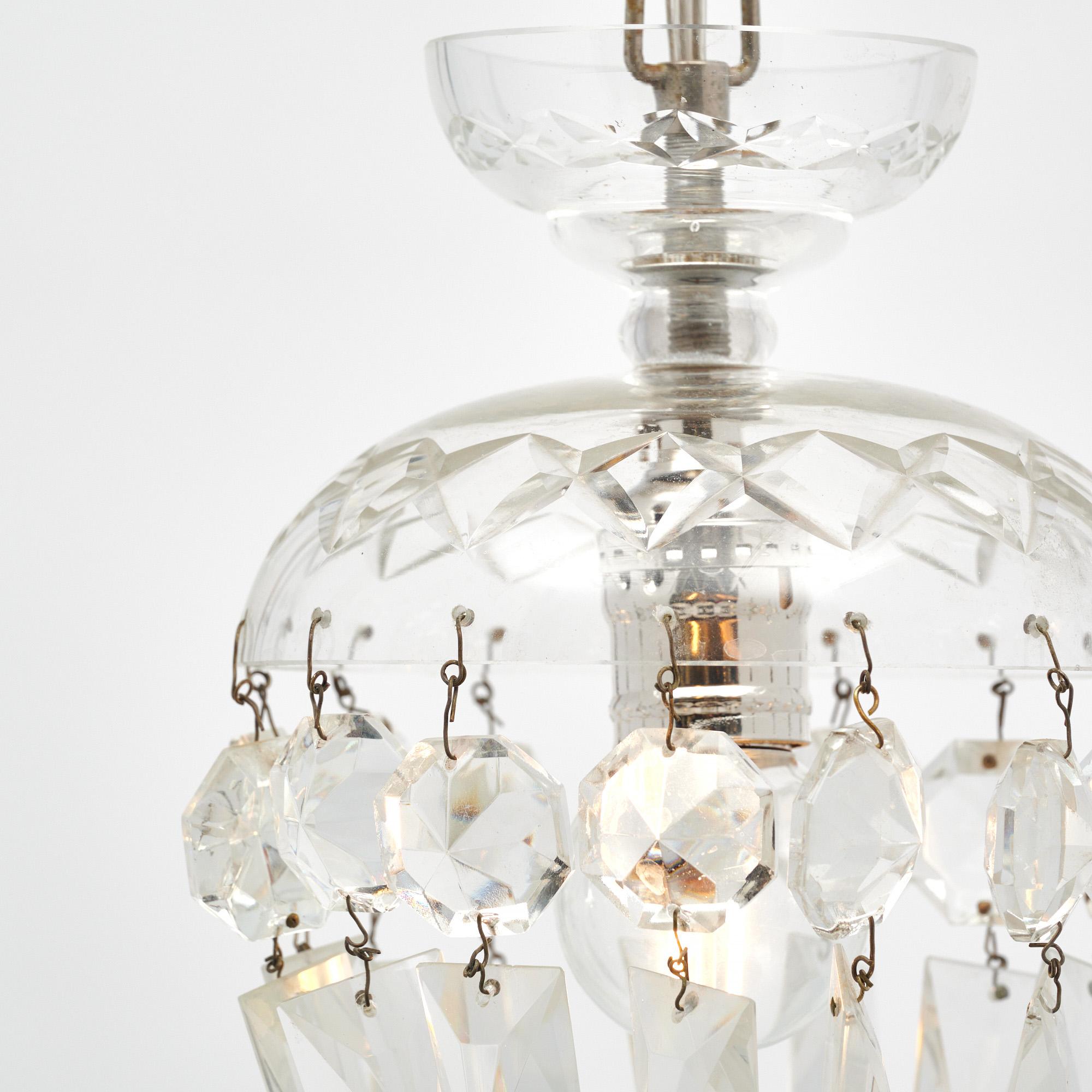 French Antique Baccarat Pendants For Sale 1