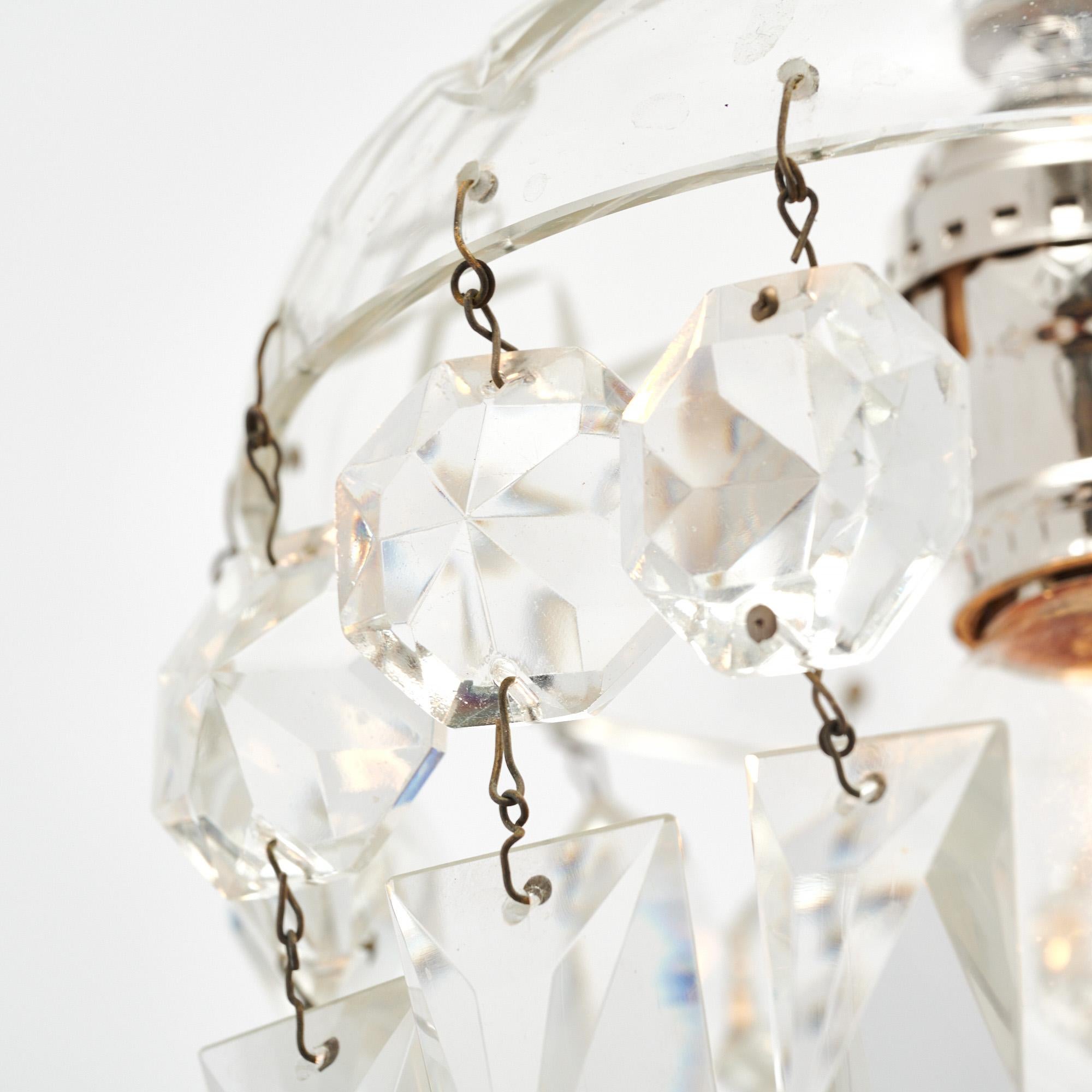 French Antique Baccarat Pendants For Sale 3