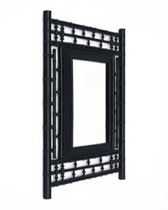 French Antique Bamboo Mirror