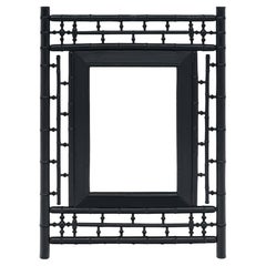 French Antique Bamboo Mirror