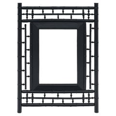 French Antique Bamboo Mirror