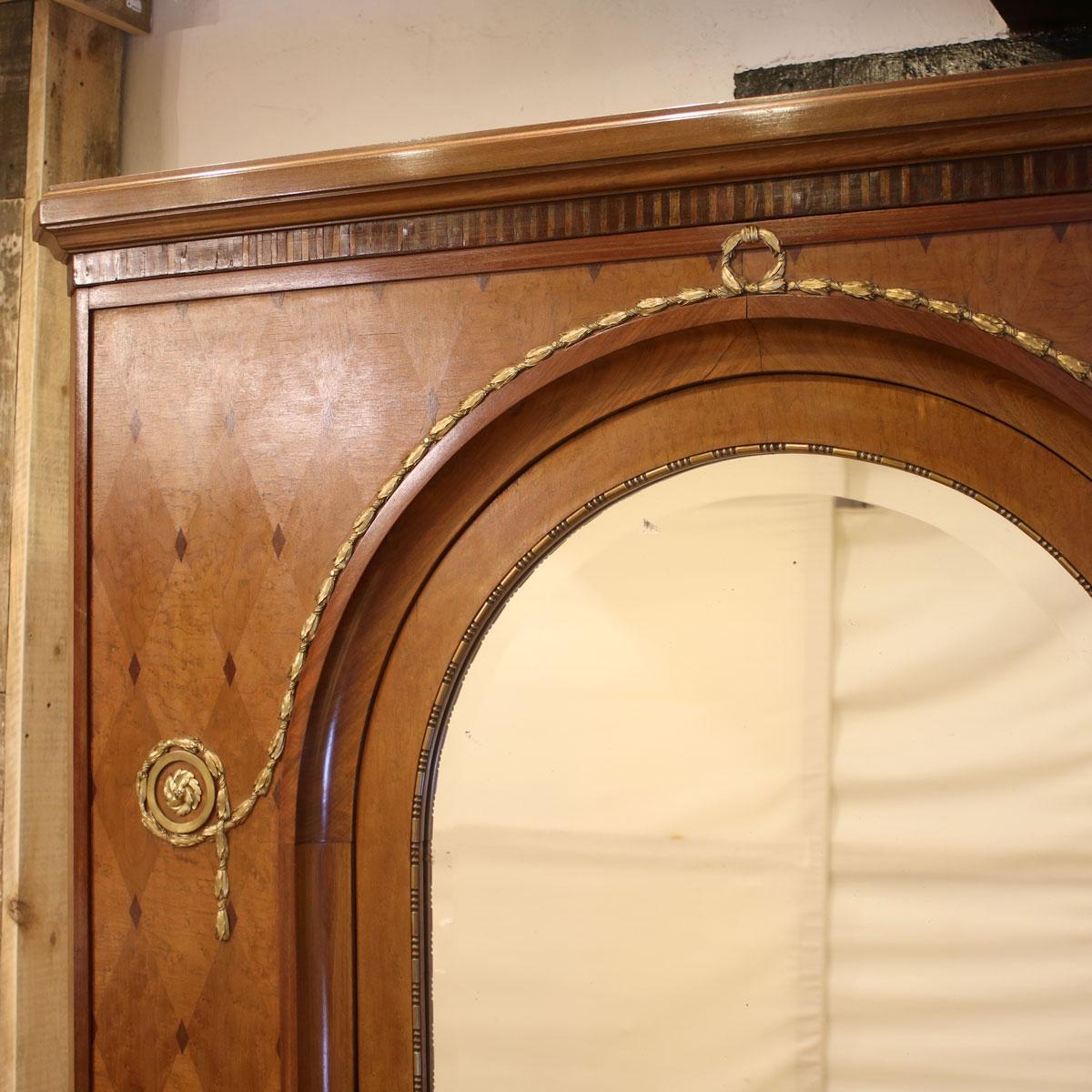 French Antique Bed with Mercier Wardrobe 8