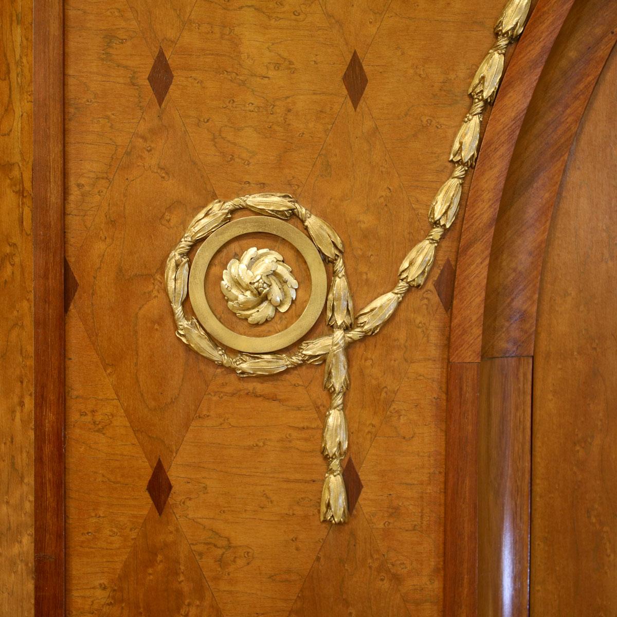French Antique Bed with Mercier Wardrobe 10