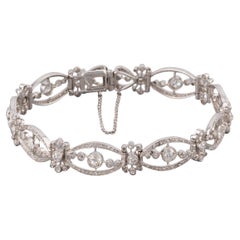 French Antique  Belle Epoque Diamonds Bracelet