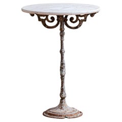 French Antique Bistro Garden Table Early 1900s
