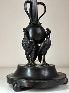 Lampe de table Art Déco Antique French Black Animal, circa 1920s