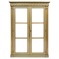 French Antique Bookcase à L’Etrusque, Solid Wood, Gold Leaf, 1880