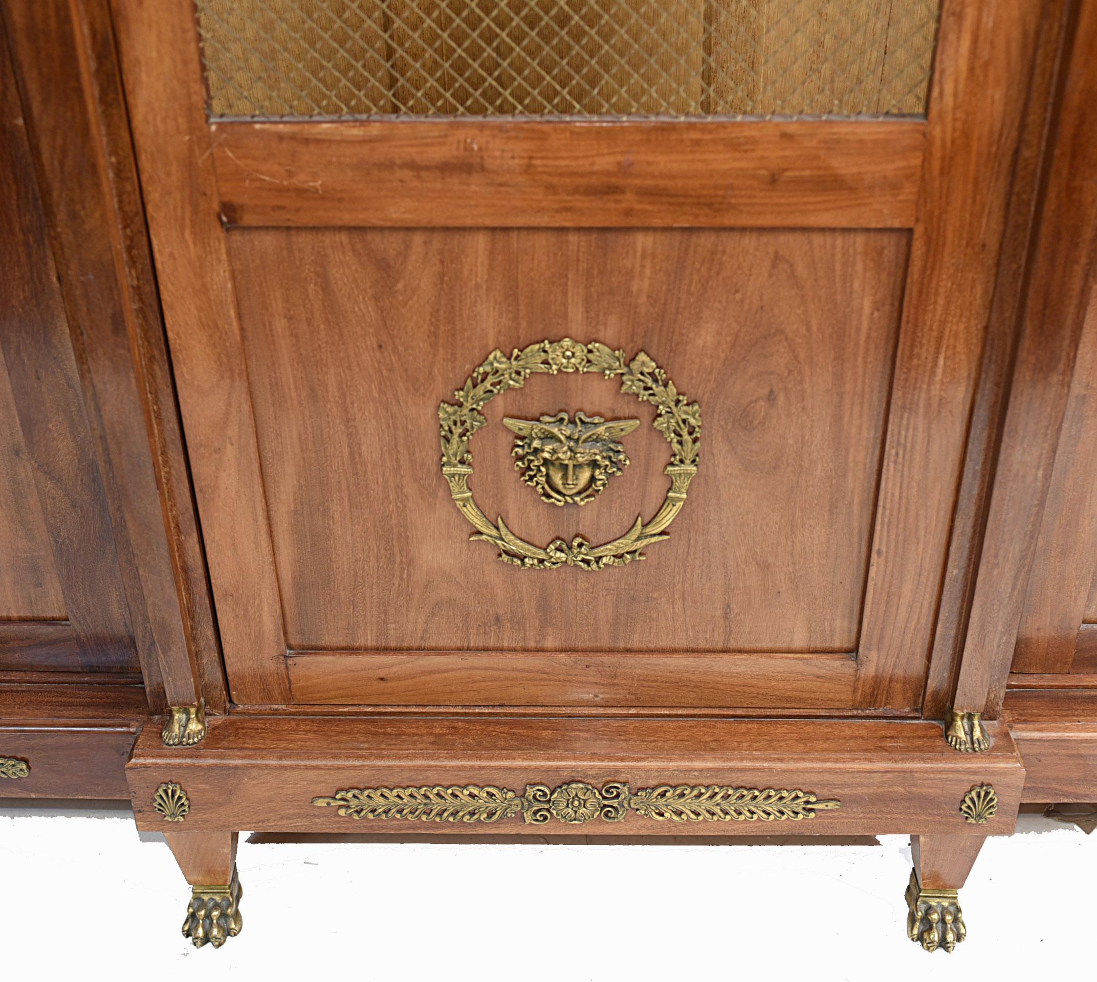 French Antique Bookcase Second Empire Bibliotheque Cabinet In Good Condition In Potters Bar, GB