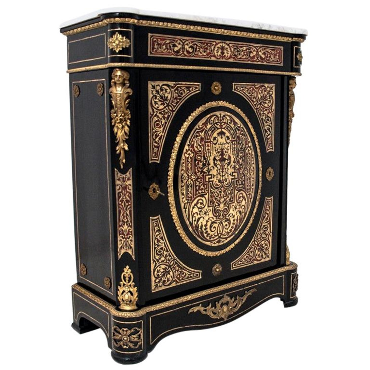 Napoleon III Cabinet Buffet Boulle Style, France, 1860 For Sale at 1stDibs