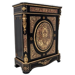 French Antique Boulle Cabinet, 1880s