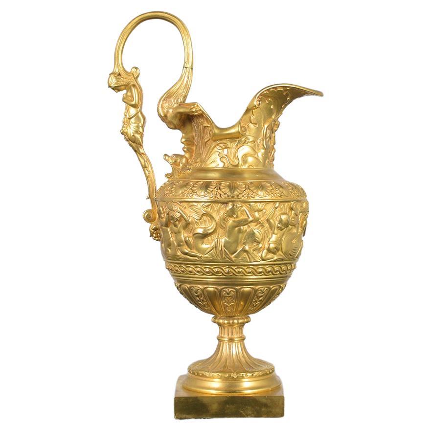 Early 1900s French Antique Bronze Urn