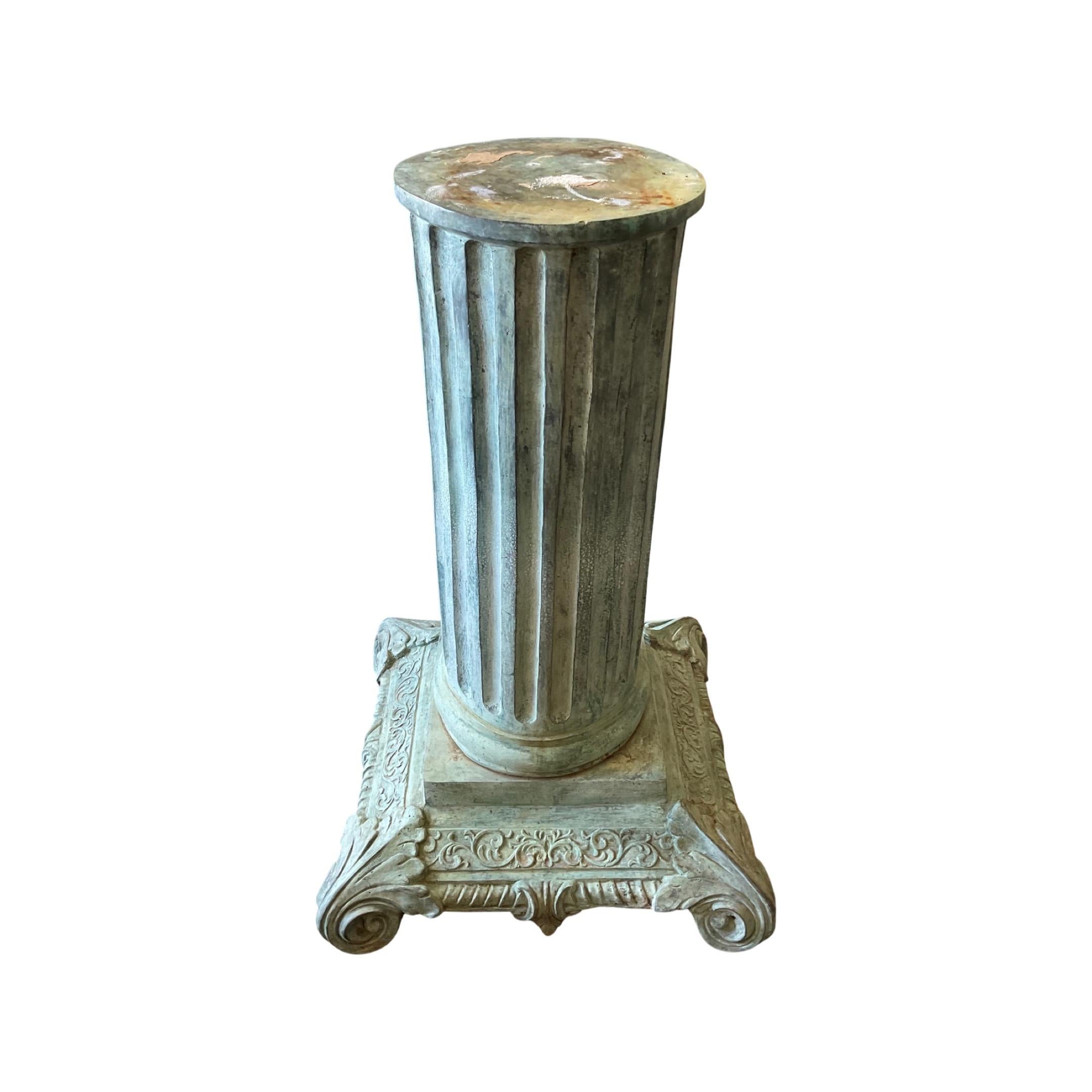 Französische antike Bronzesockel-Sockel (19. Jahrhundert) im Angebot