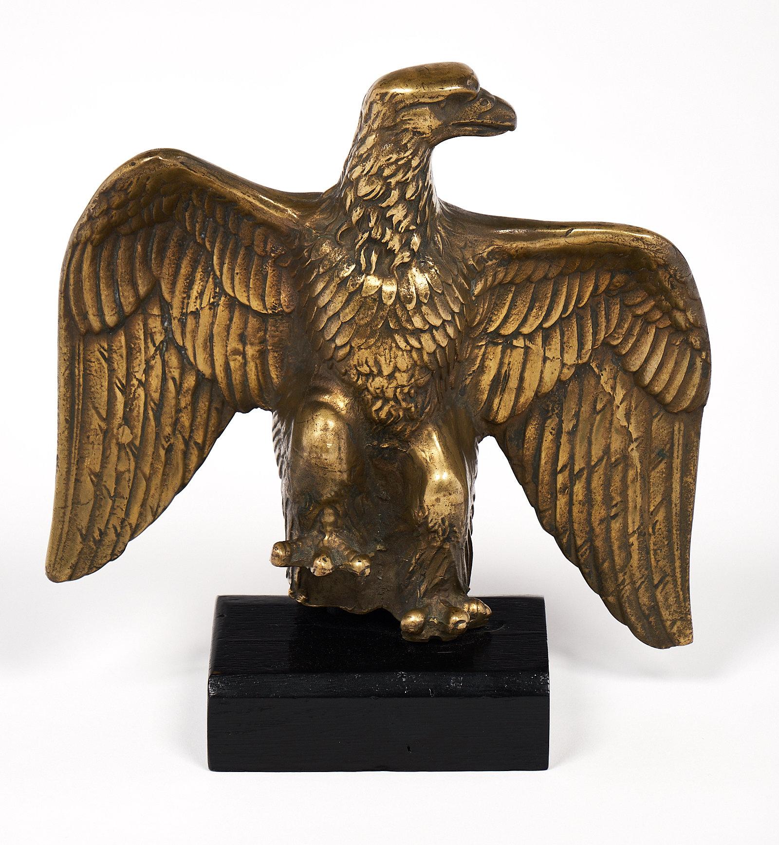Napoleon III French Antique Bronze Eagle Statuette