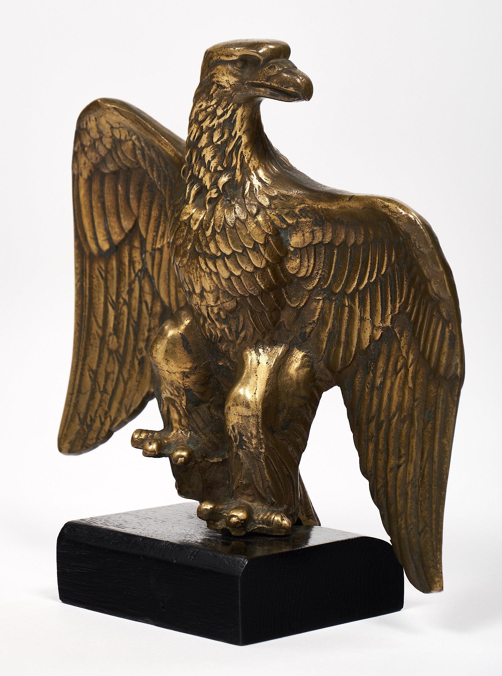 20th Century French Antique Bronze Eagle Statuette