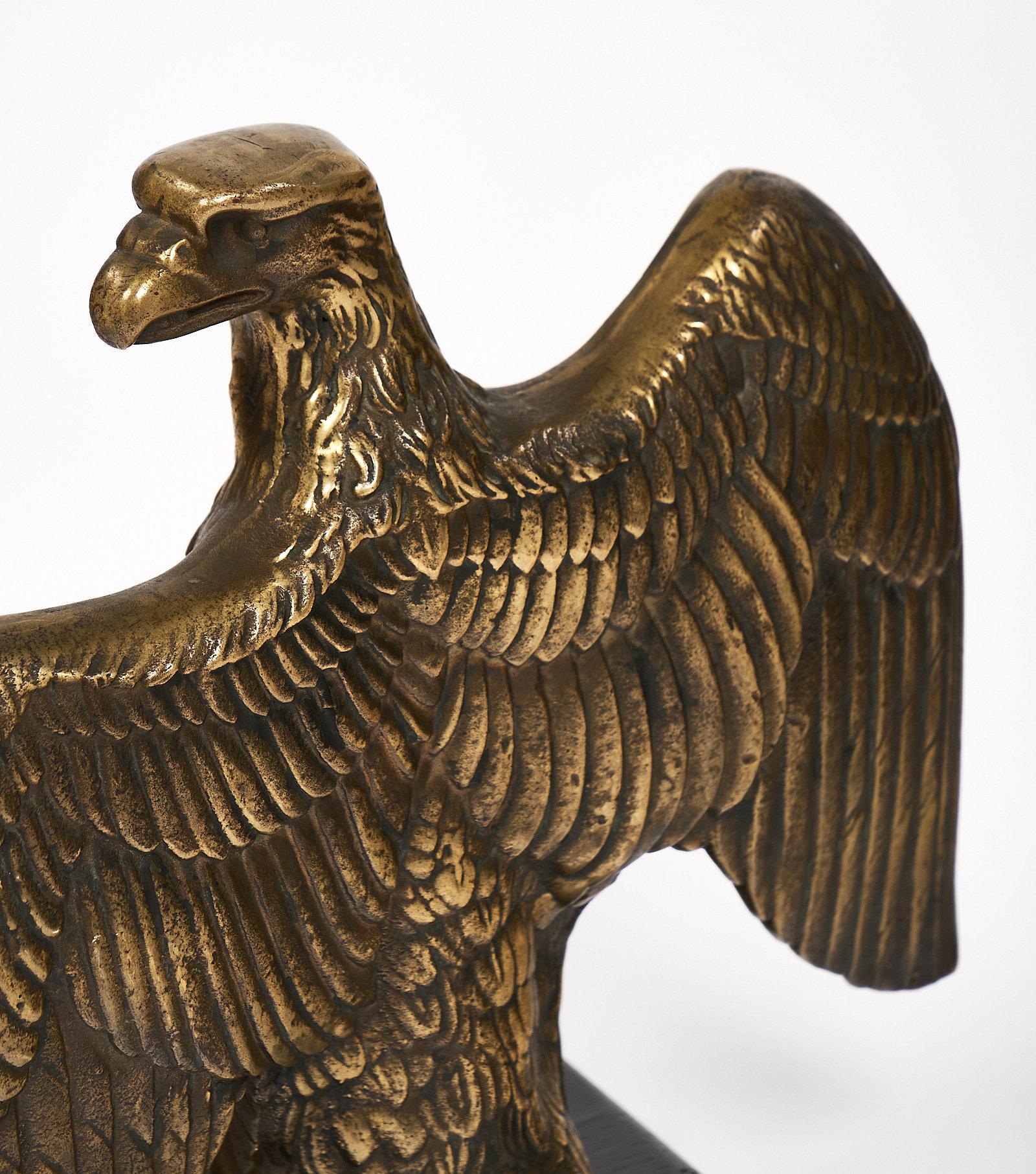 French Antique Bronze Eagle Statuette 2