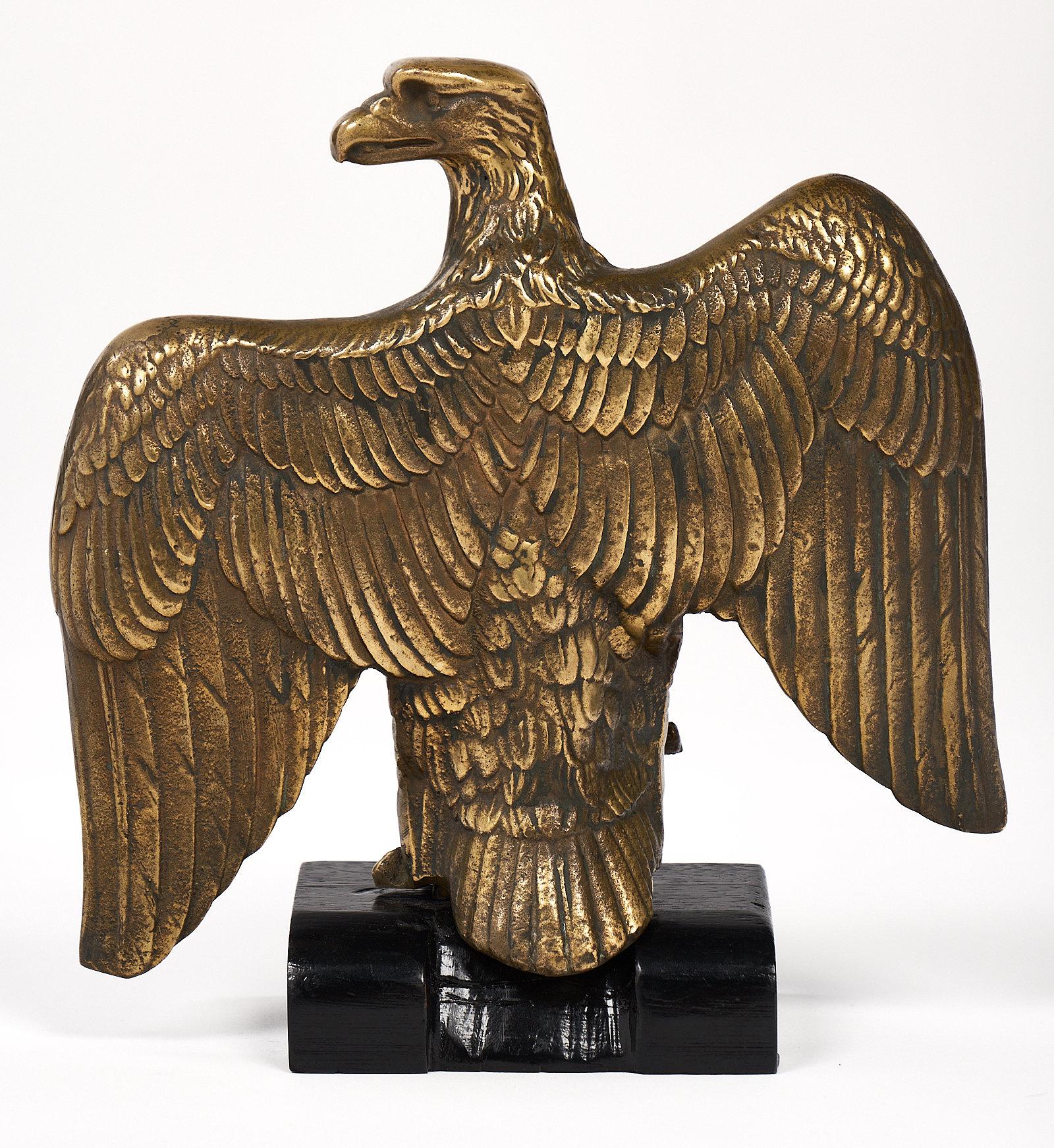 French Antique Bronze Eagle Statuette 3