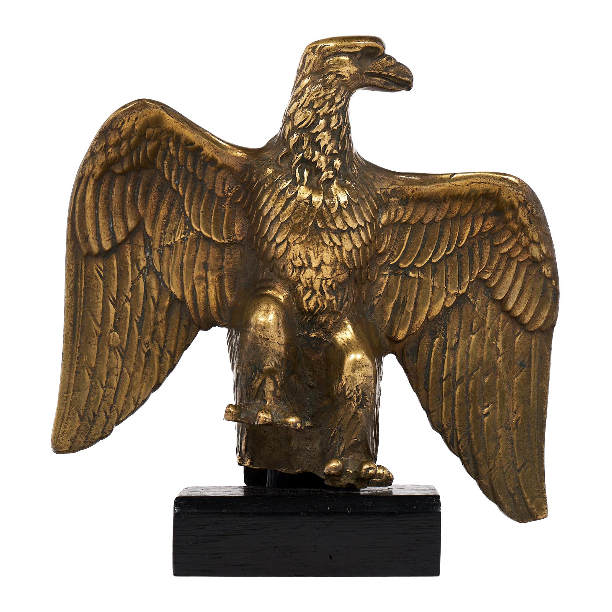 French Antique Bronze Eagle Statuette