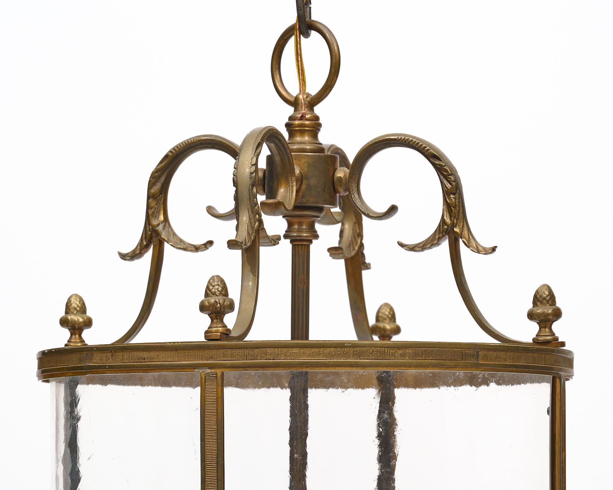 Early 20th Century French Antique Bronze Lantern For Sale