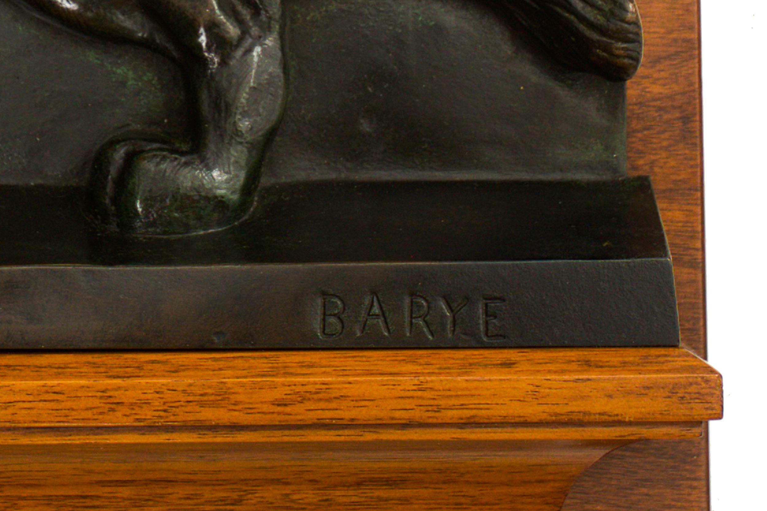 Sculpture en bronze ancienne française Bas-Relief 