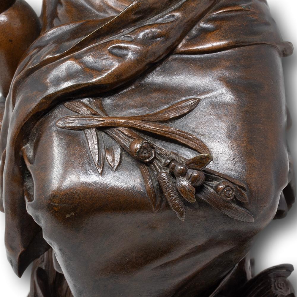 Französische antike Bronzeskulptur aus Bronze von Eutrope Bouret im Angebot 7