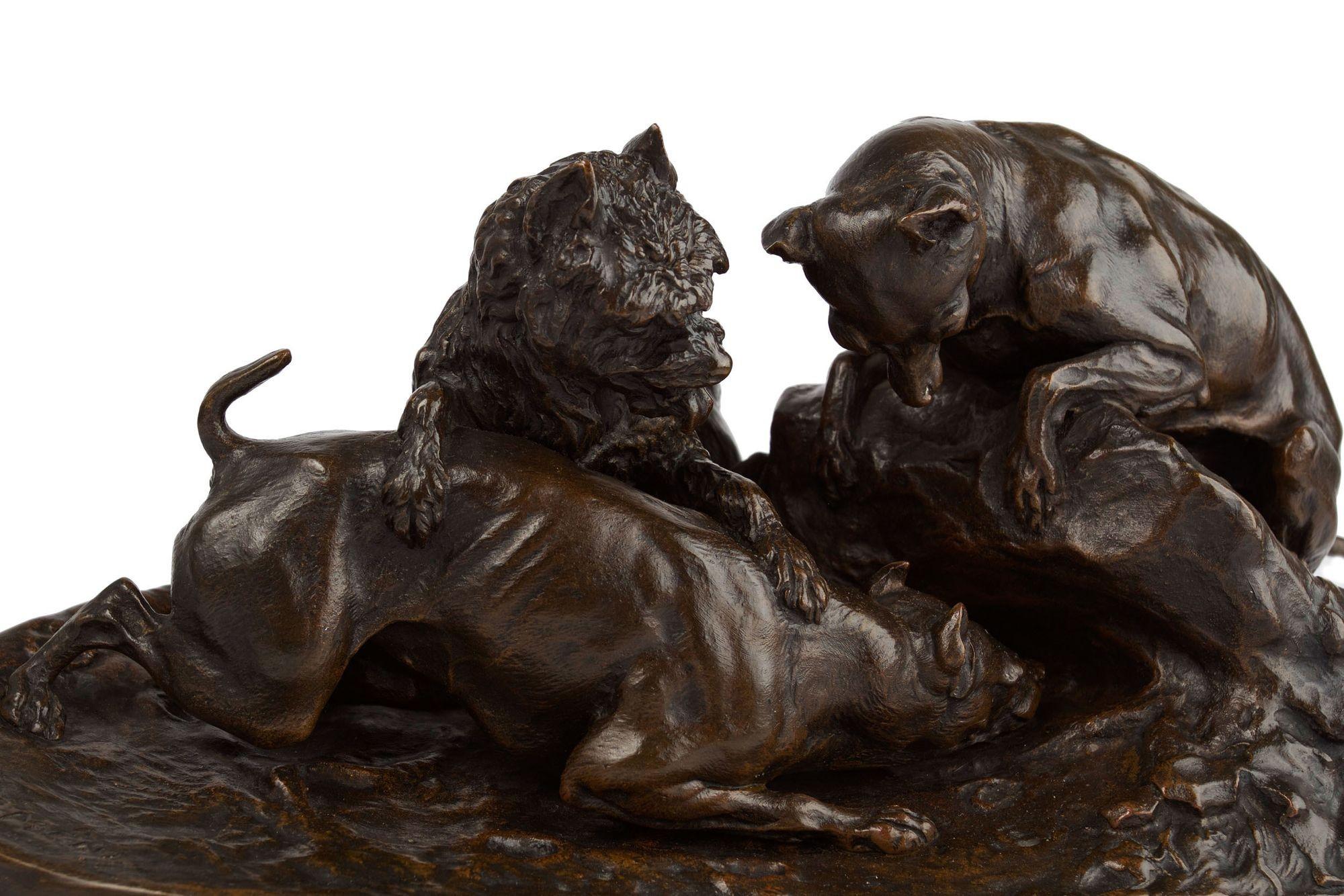 Romantic French Antique Bronze Sculpture 
