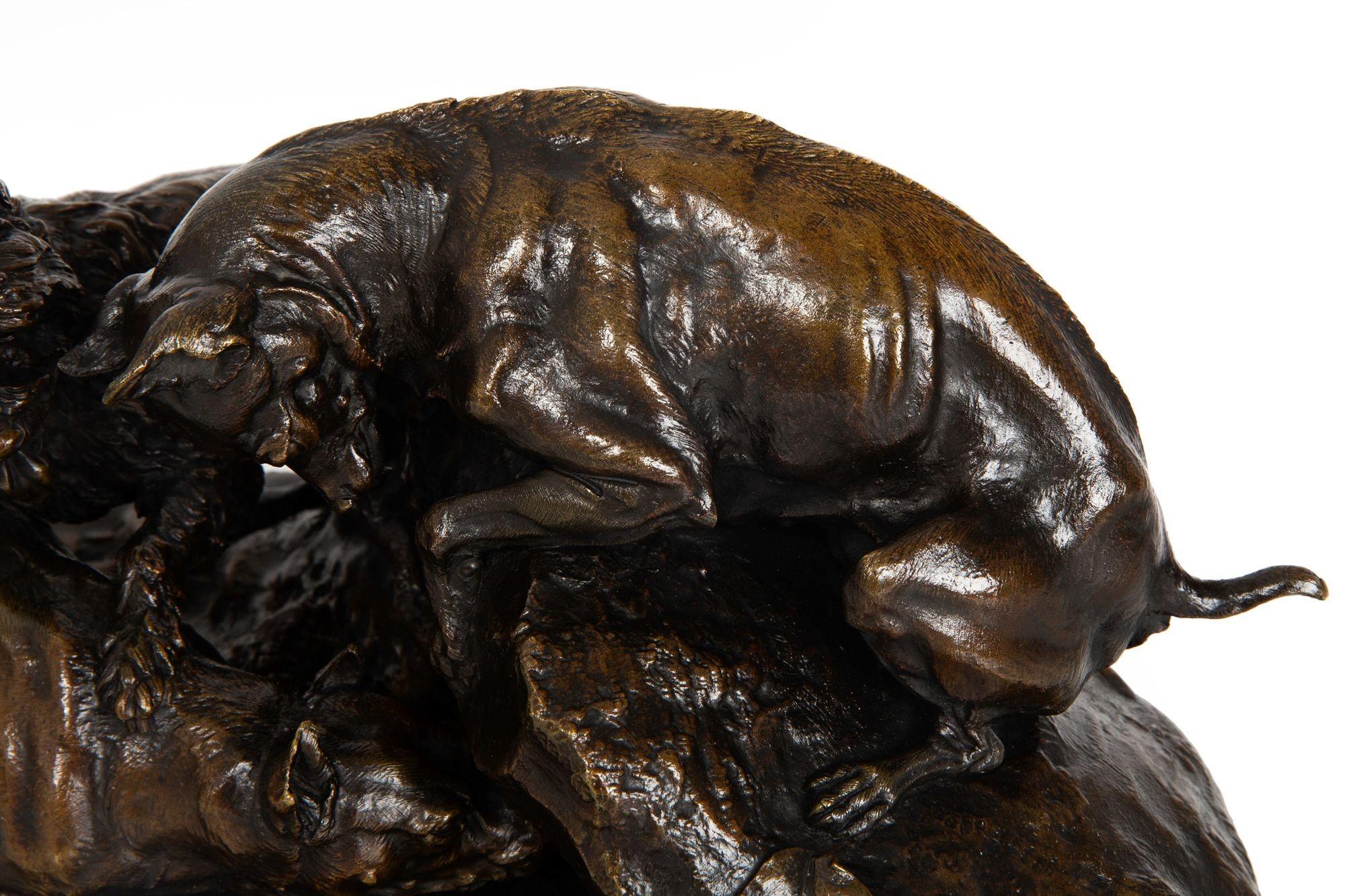 Scultura francese in bronzo antico 