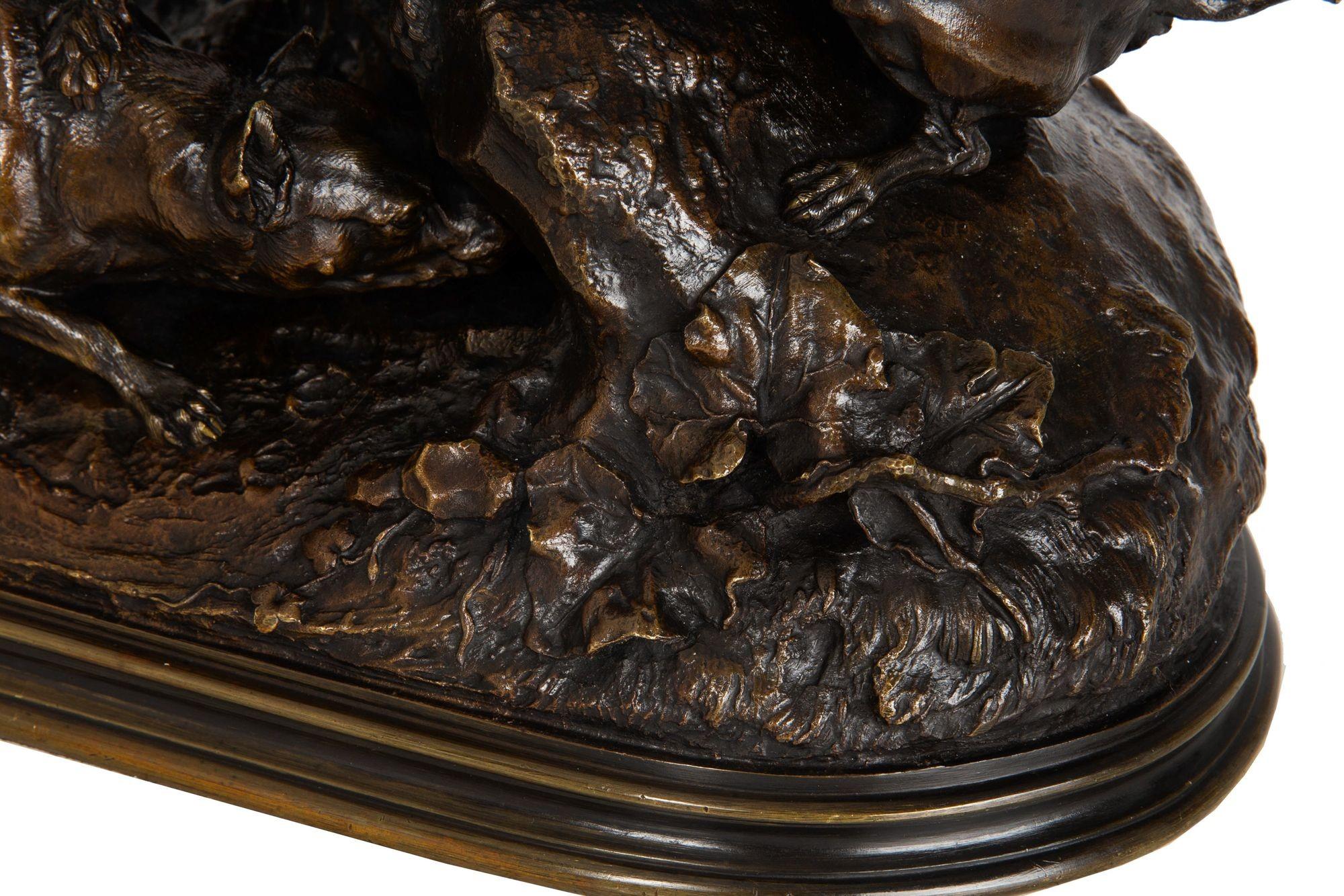 Scultura francese in bronzo antico 
