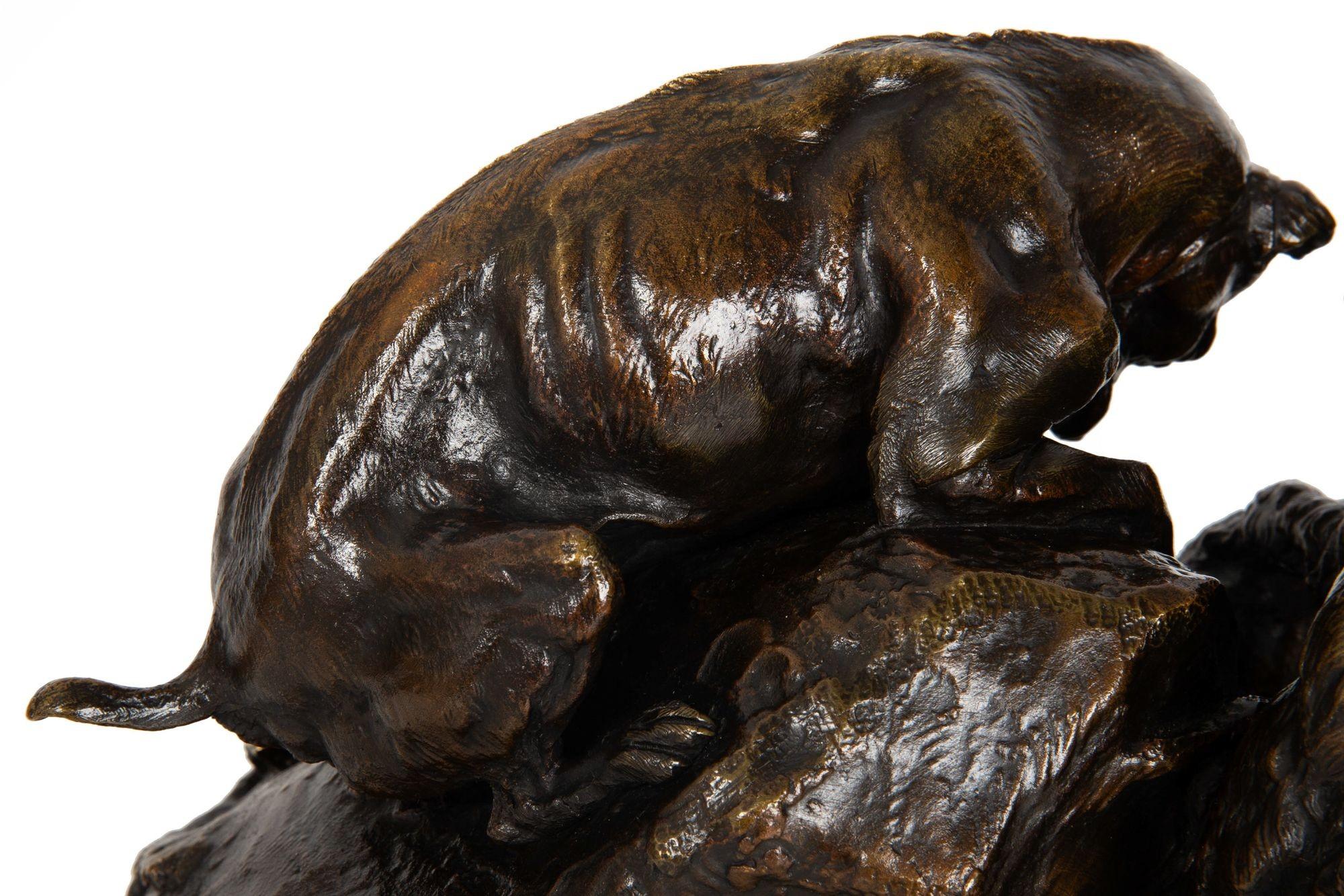 Scultura francese in bronzo antico 