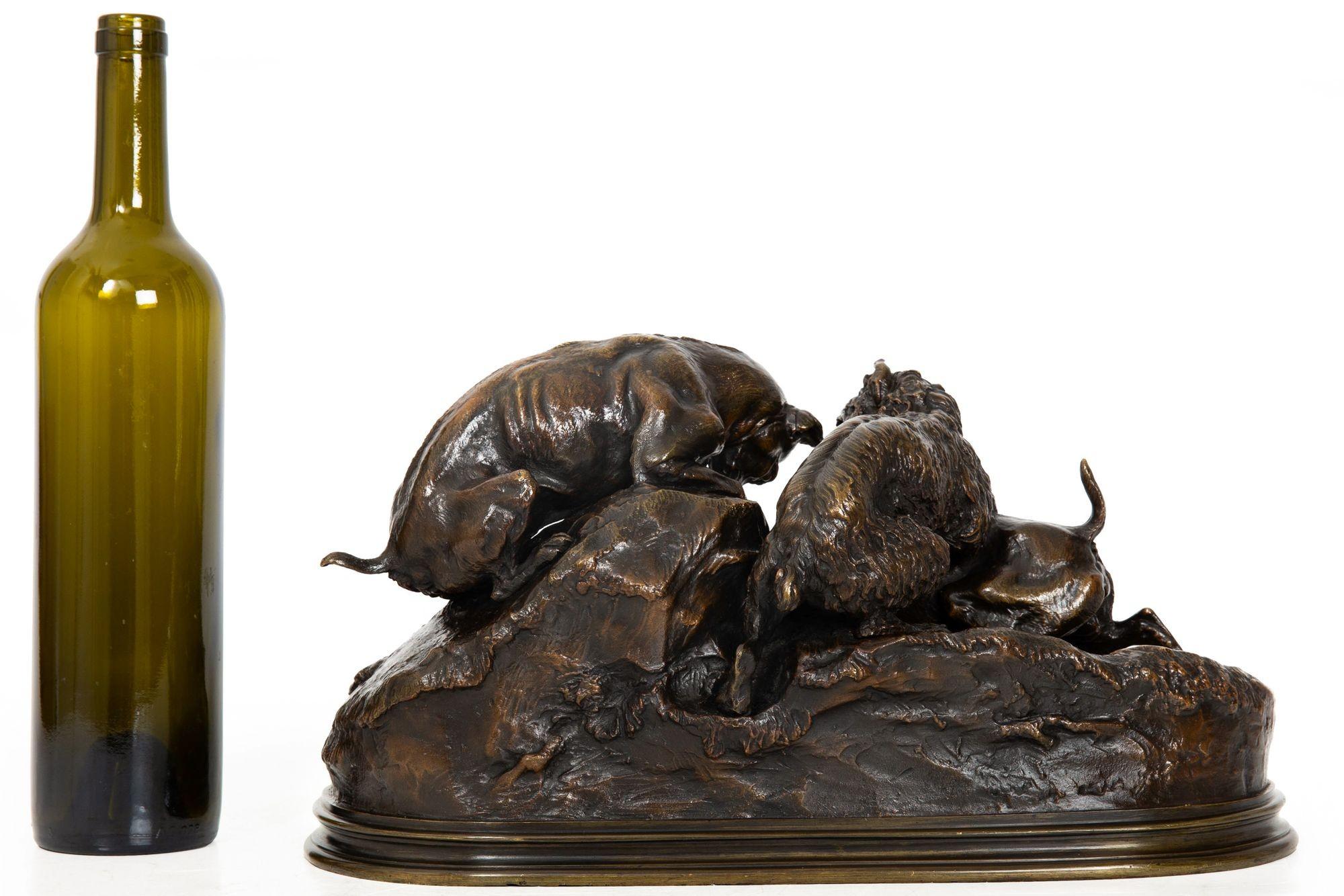 Francese Scultura francese in bronzo antico 