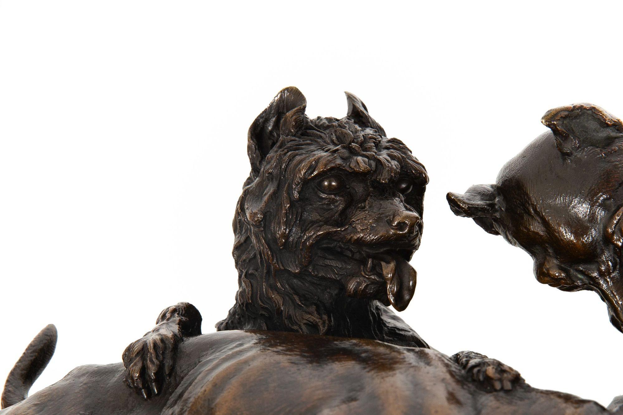Scultura francese in bronzo antico 