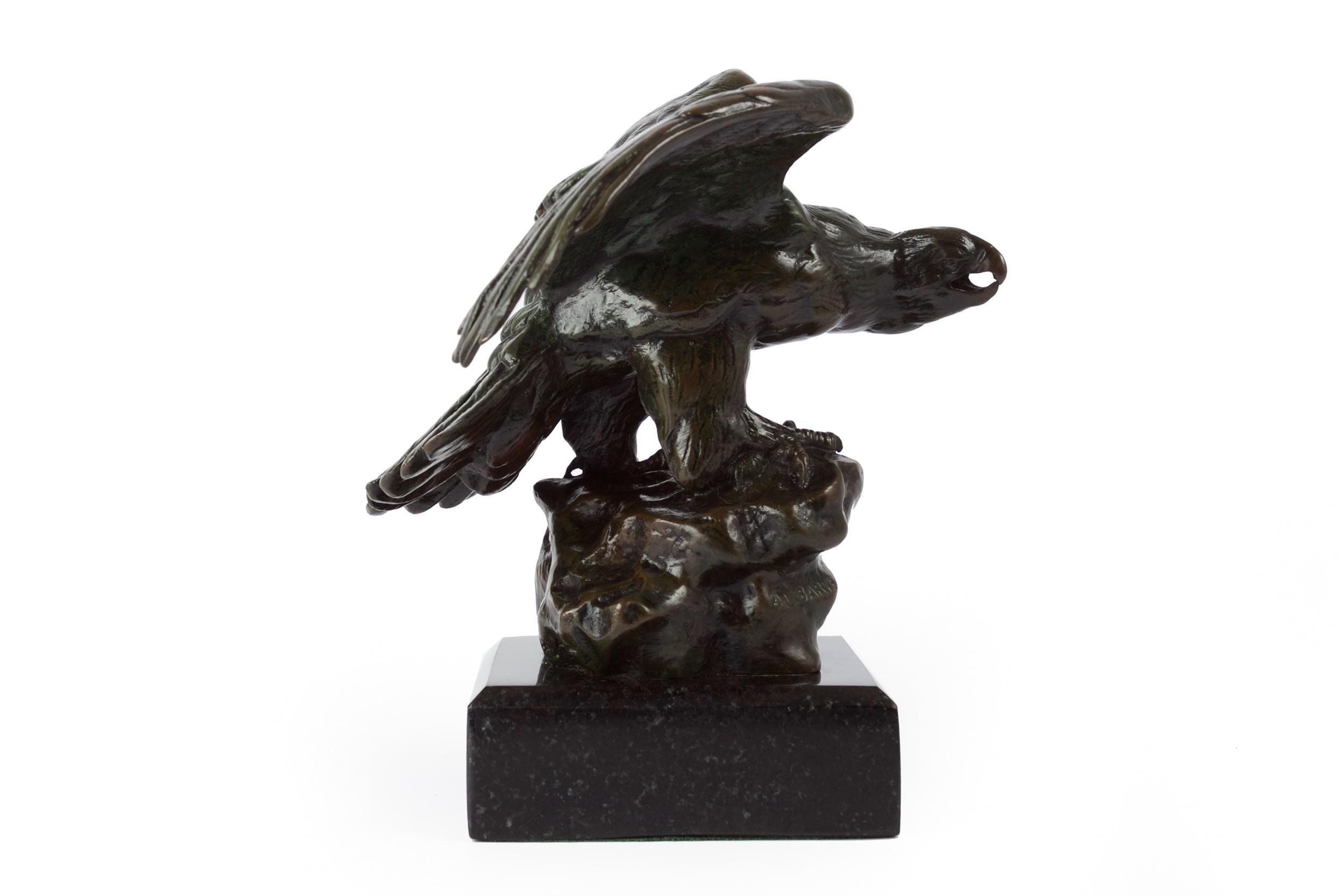 Carved French Antique Bronze Sculpture 