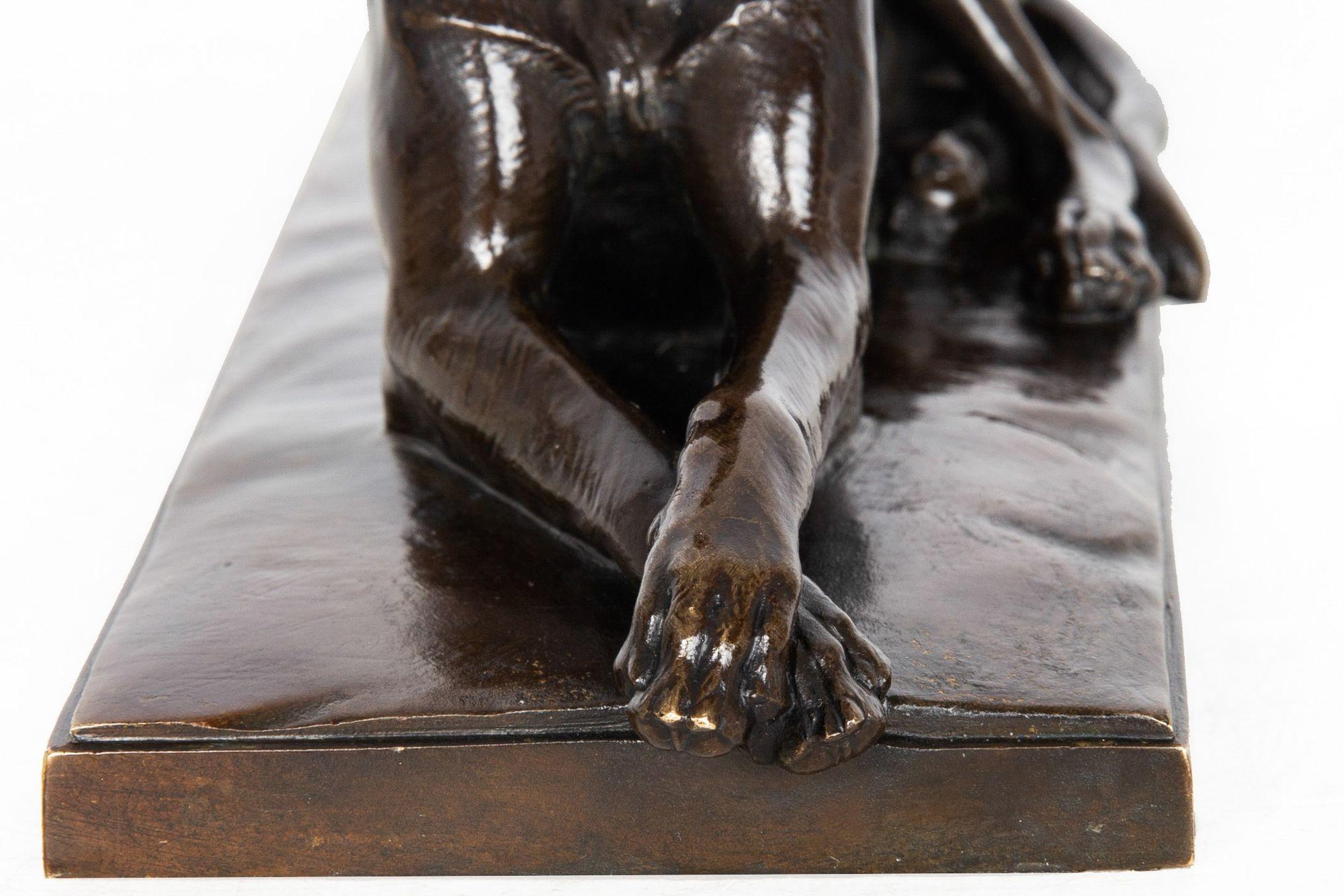 Sculpture française ancienne du dogue allemand par Georges Gardet en vente 9
