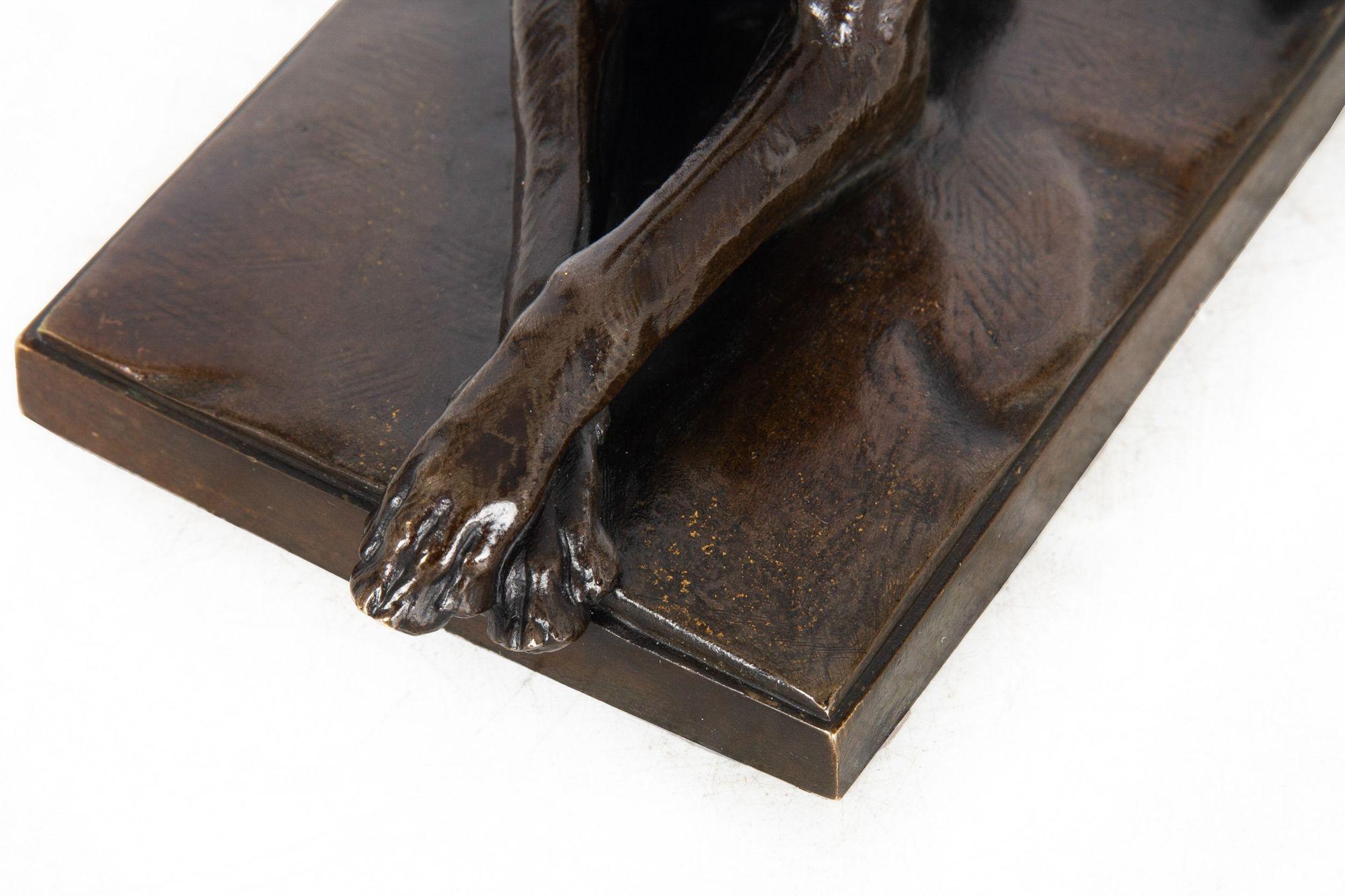 Sculpture française ancienne du dogue allemand par Georges Gardet en vente 11