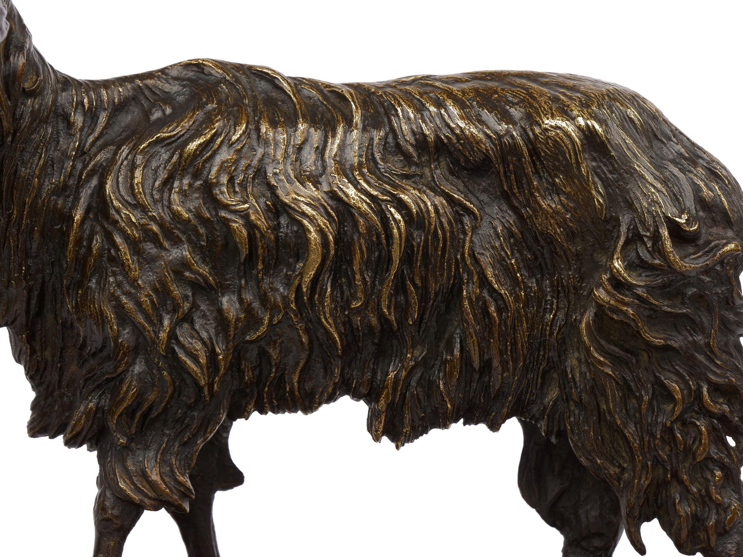 French Antique Bronze Sculpture “Le Bouc no. 1” Goat by Pierre Jules Mene 6