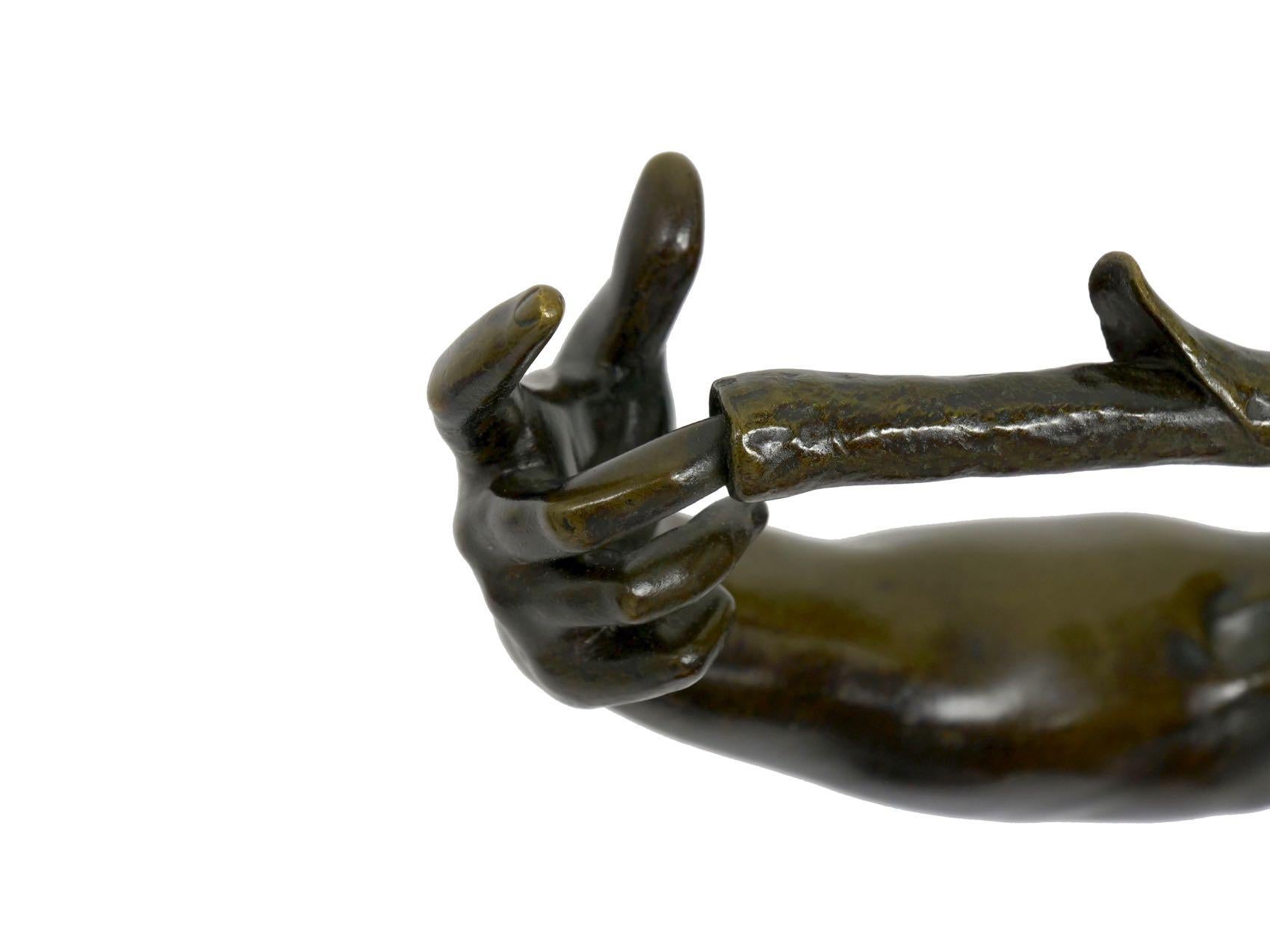 Expressionist French Antique Bronze Sculpture “L’Improvisateur” by Felix Charpentier & Colin