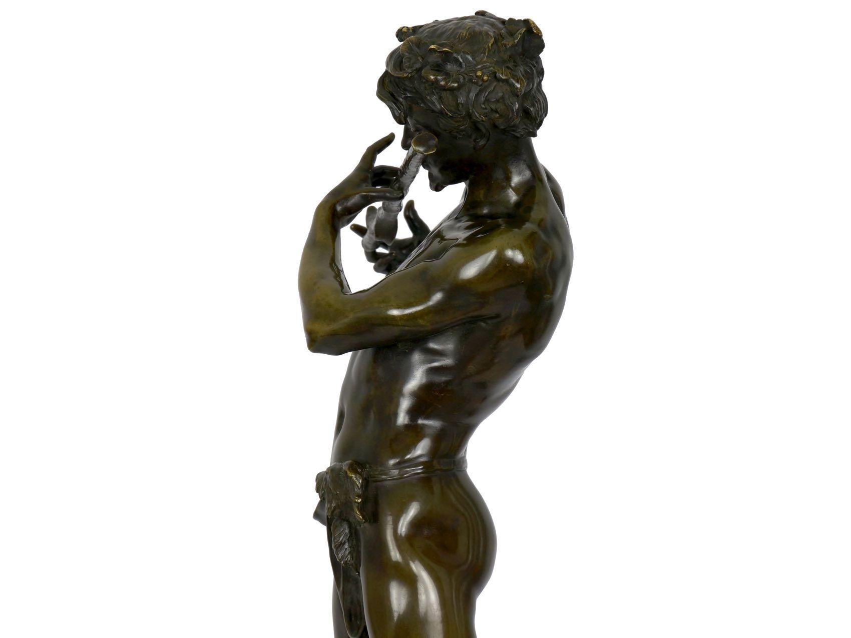 20th Century French Antique Bronze Sculpture “L’Improvisateur” by Felix Charpentier & Colin