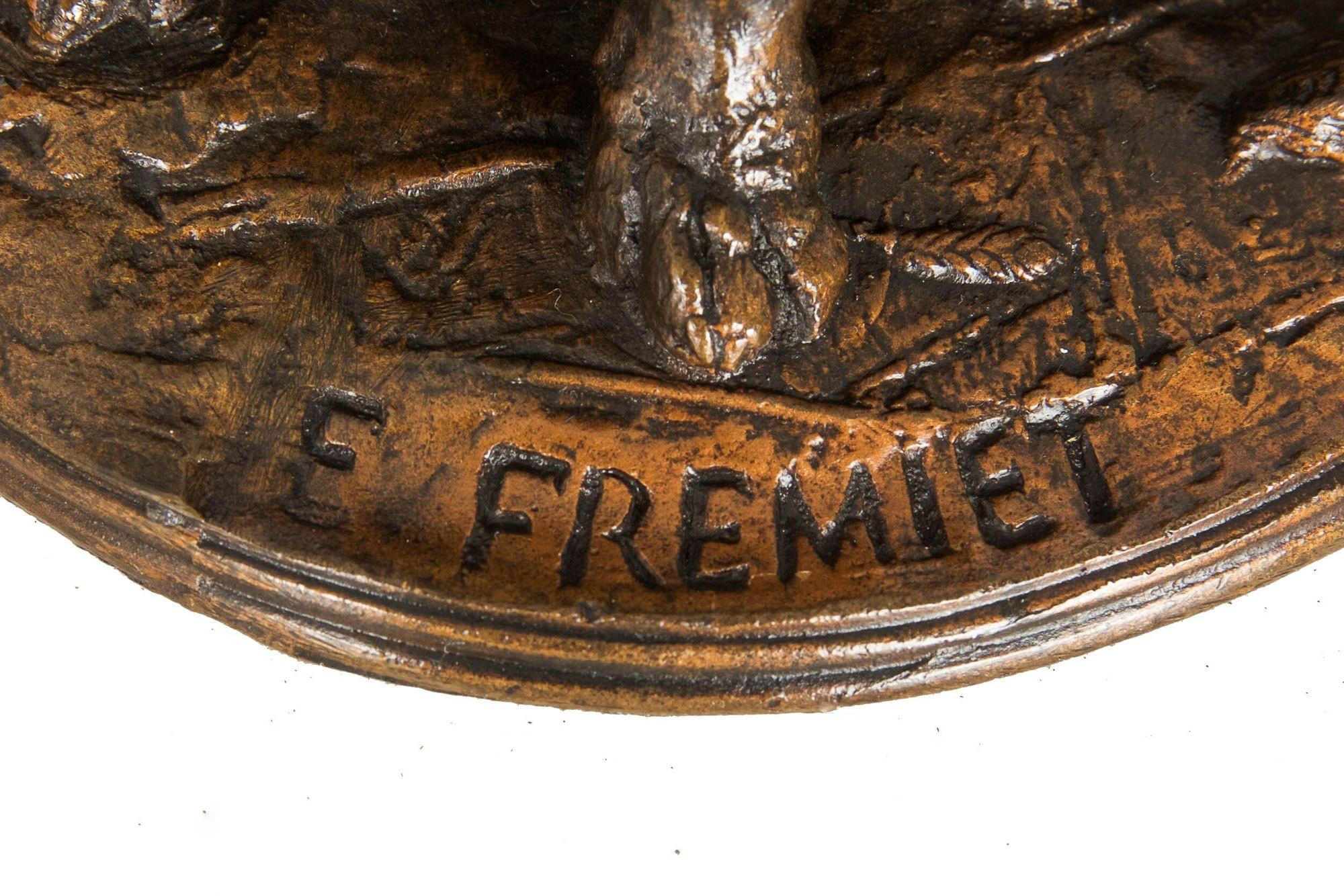 French Antique Bronze Sculpture of “Basset Hounds” by Emmanuel Fremiet, c.1860 6