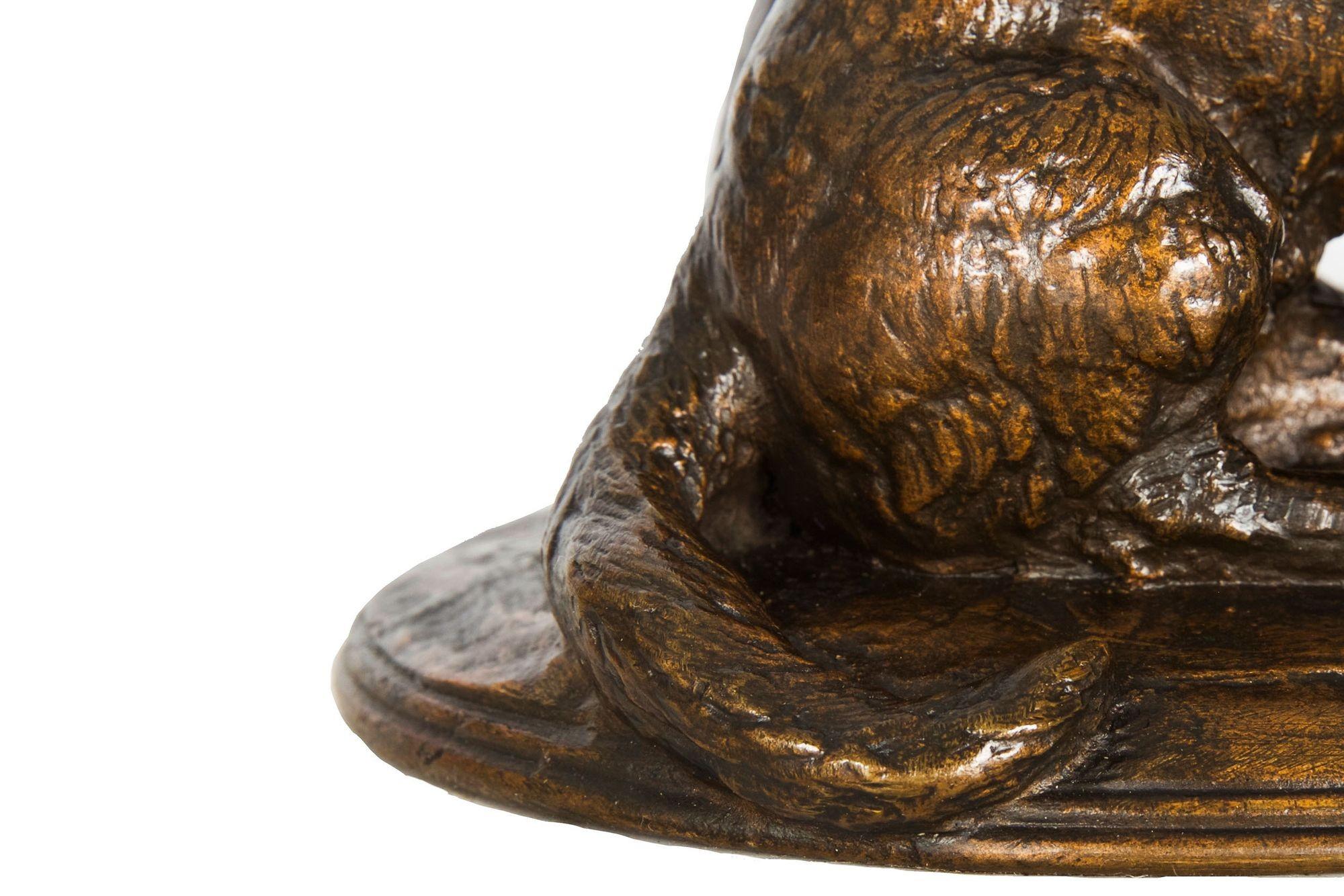 French Antique Bronze Sculpture of “Basset Hounds” by Emmanuel Fremiet, c.1860 10