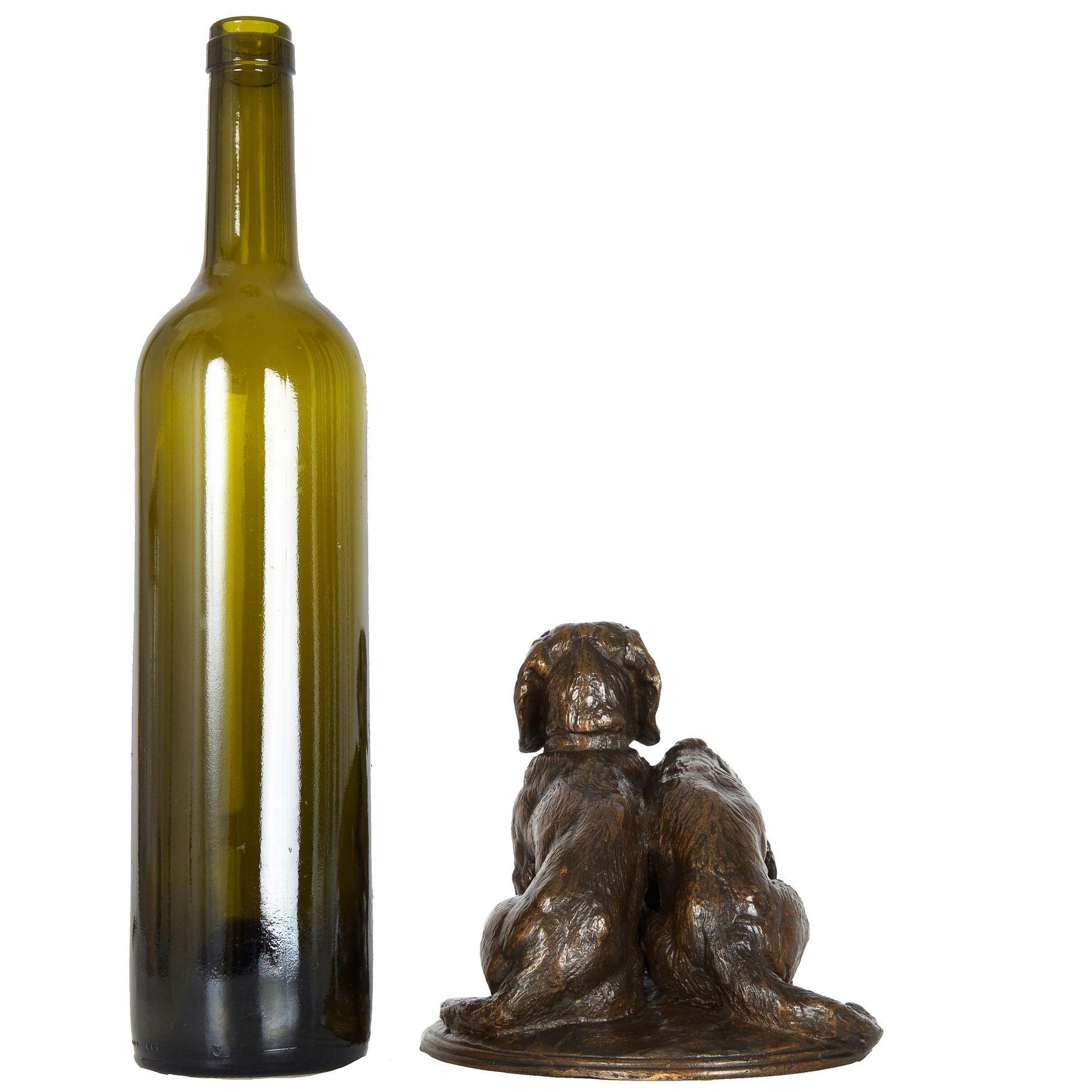 19th Century French Antique Bronze Sculpture of “Basset Hounds” by Emmanuel Fremiet, c.1860