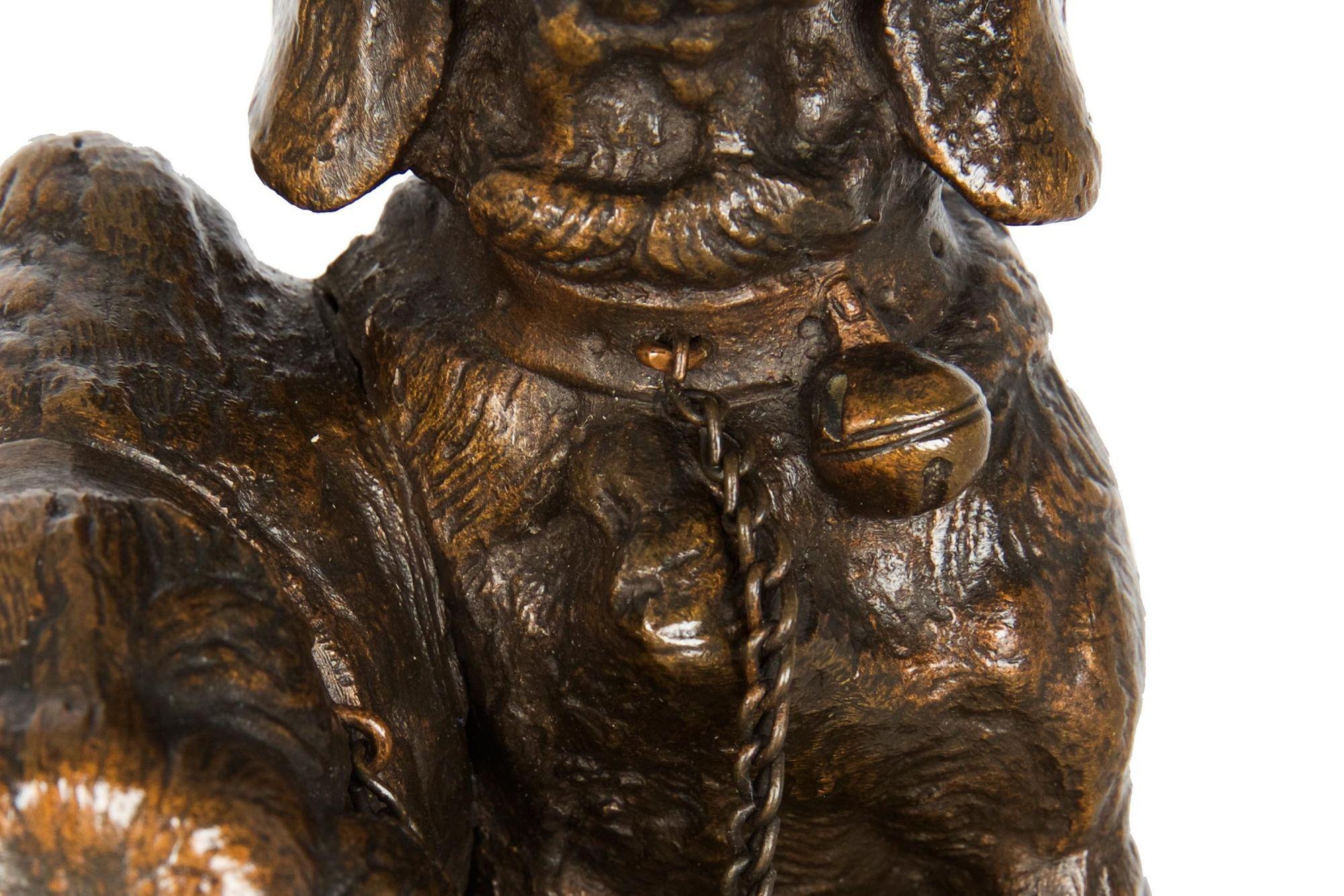 French Antique Bronze Sculpture of “Basset Hounds” by Emmanuel Fremiet, c.1860 3