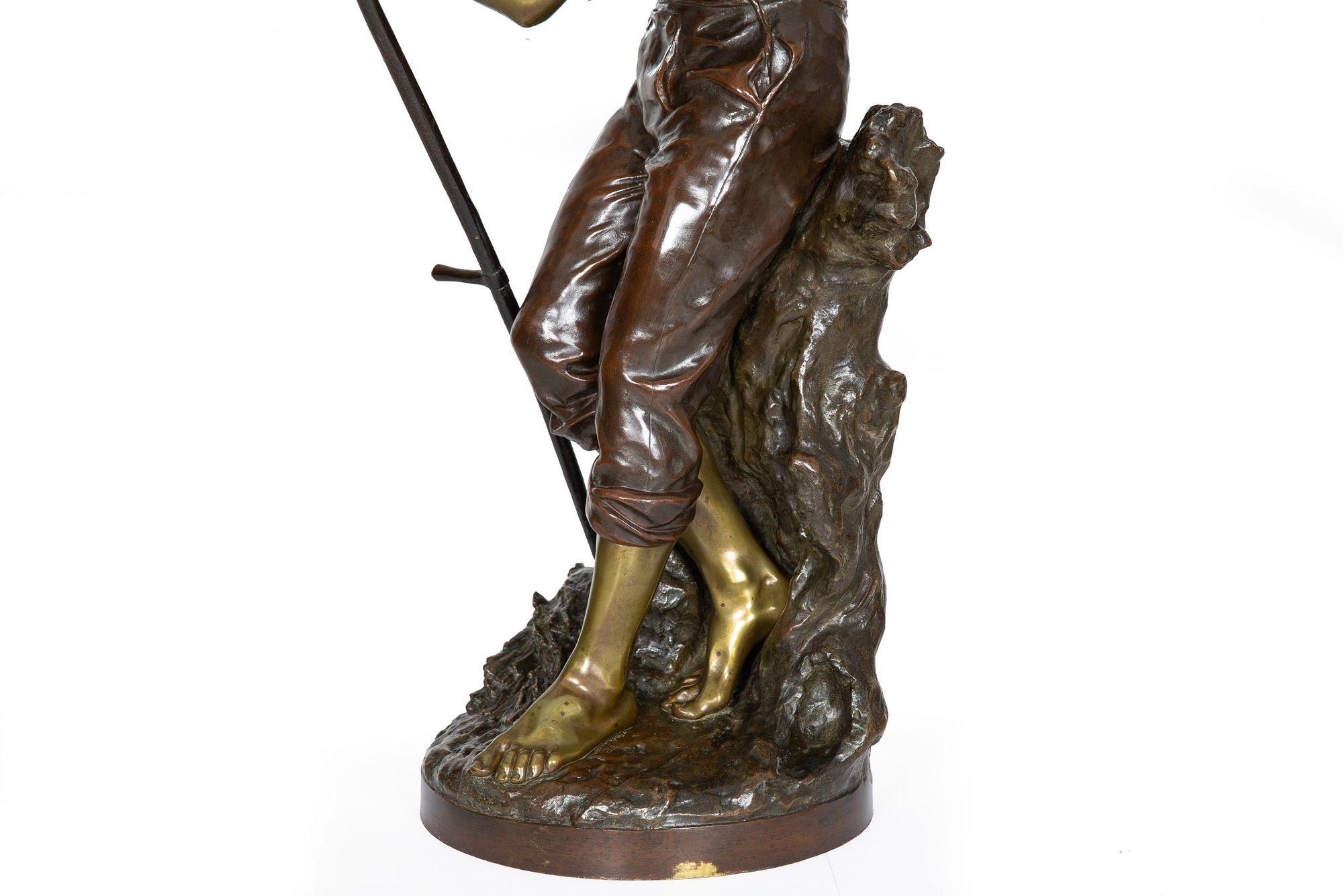 Sculpture française ancienne en bronze de Harvester par Mathurin Moreau en vente 6