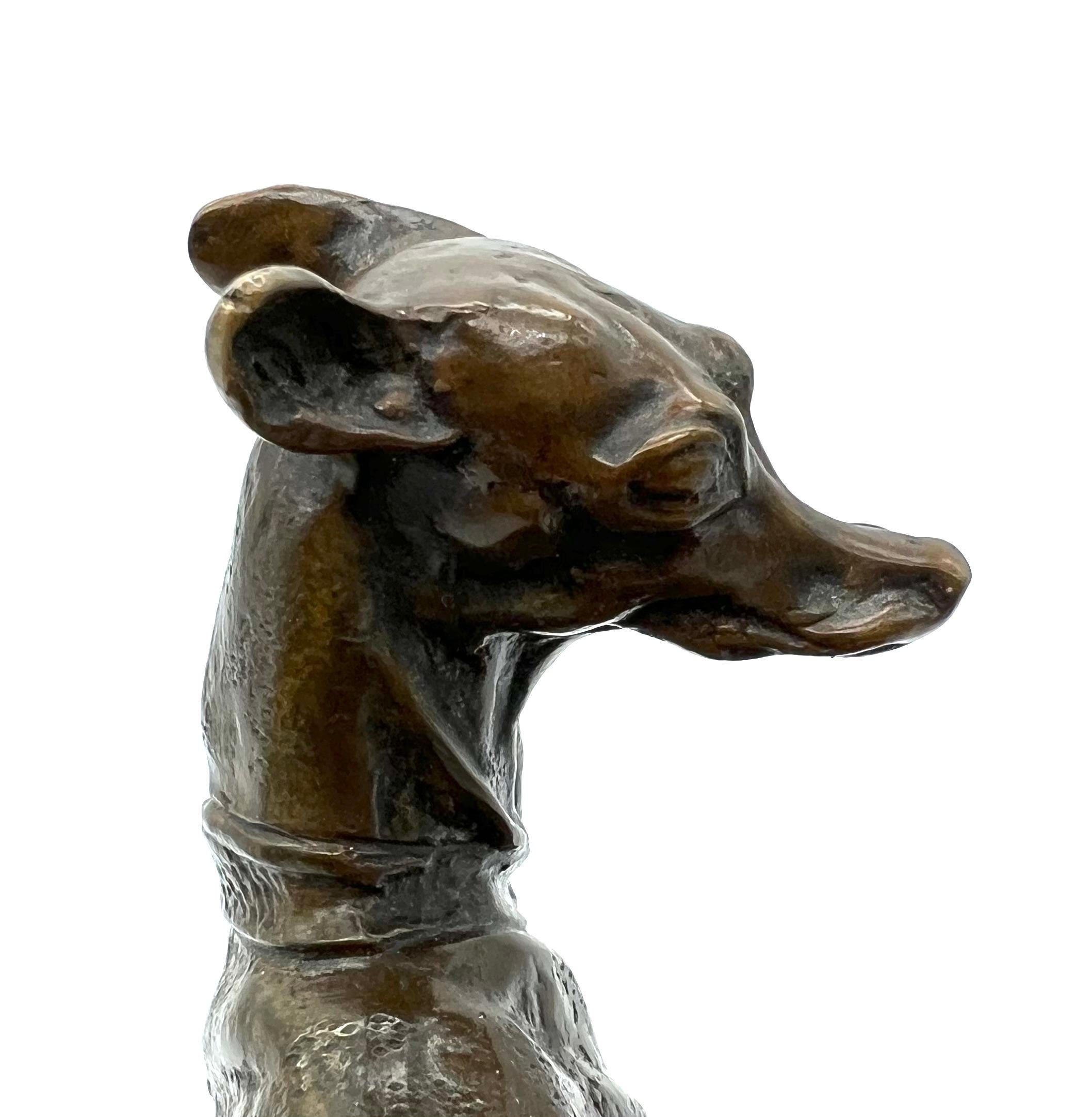 French Antique Bronze Sculpture of hunting Dogs by Pierre-Jules Mêne circa 1870 For Sale 2