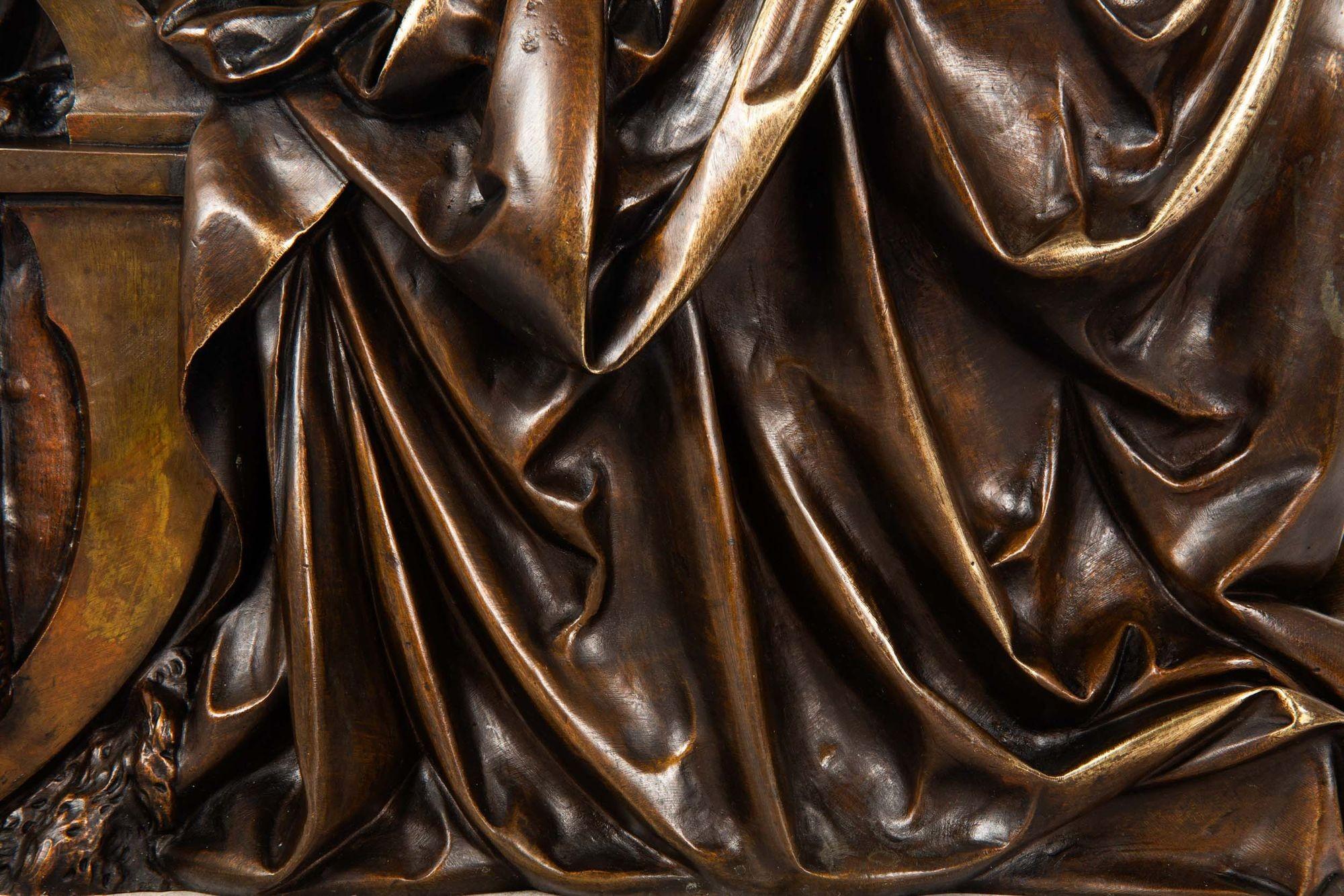 Französische antike Bronzeskulptur des Orpheus aus Bronze von Albert Carrier-Belleuse im Angebot 6