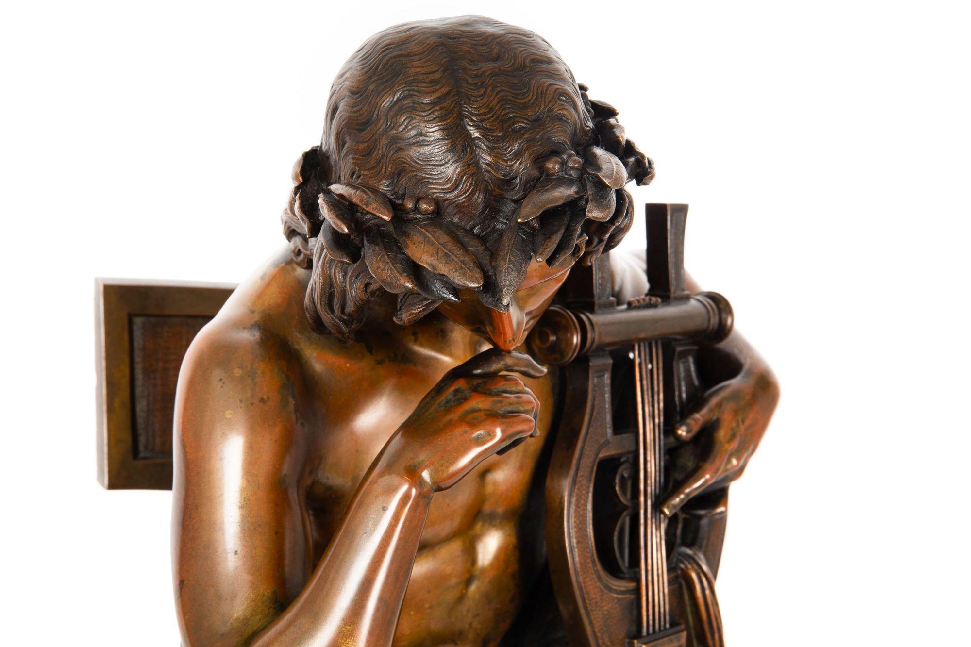 Sculpture française ancienne d'Orphée par Albert Carrier-Belleuse en vente 10