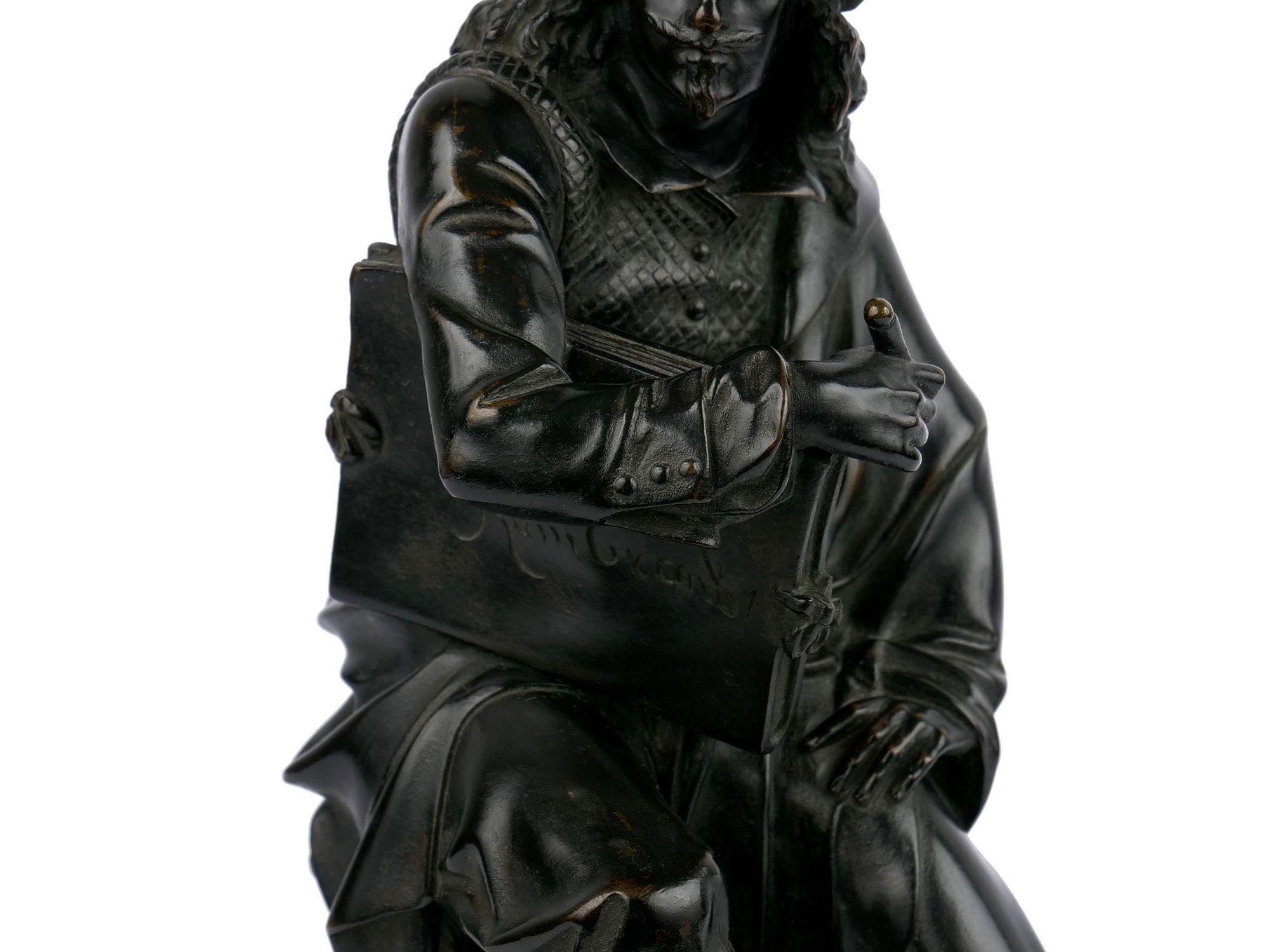Sculpture française d'antiquités en bronze de Rembrandt par Albert Carrier-Belleuse en vente 1